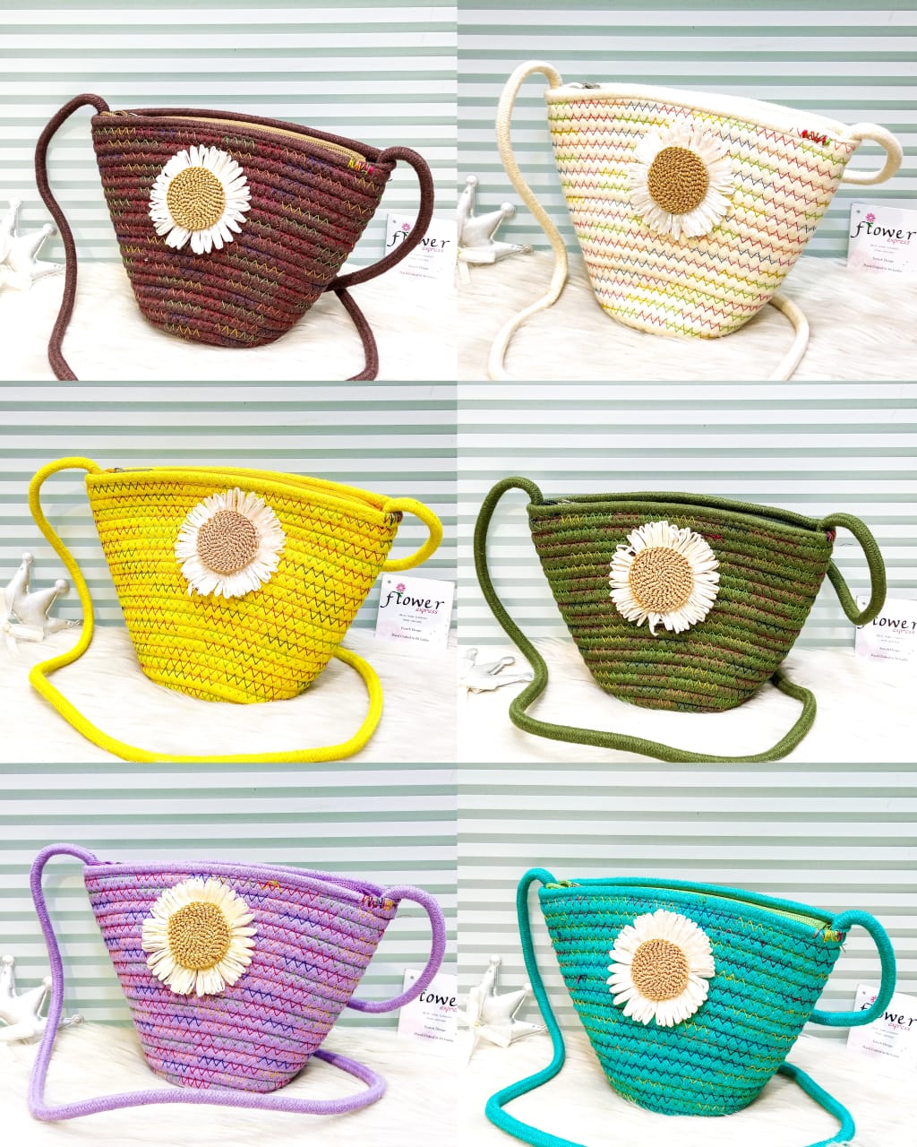Cream Purse Sunflower