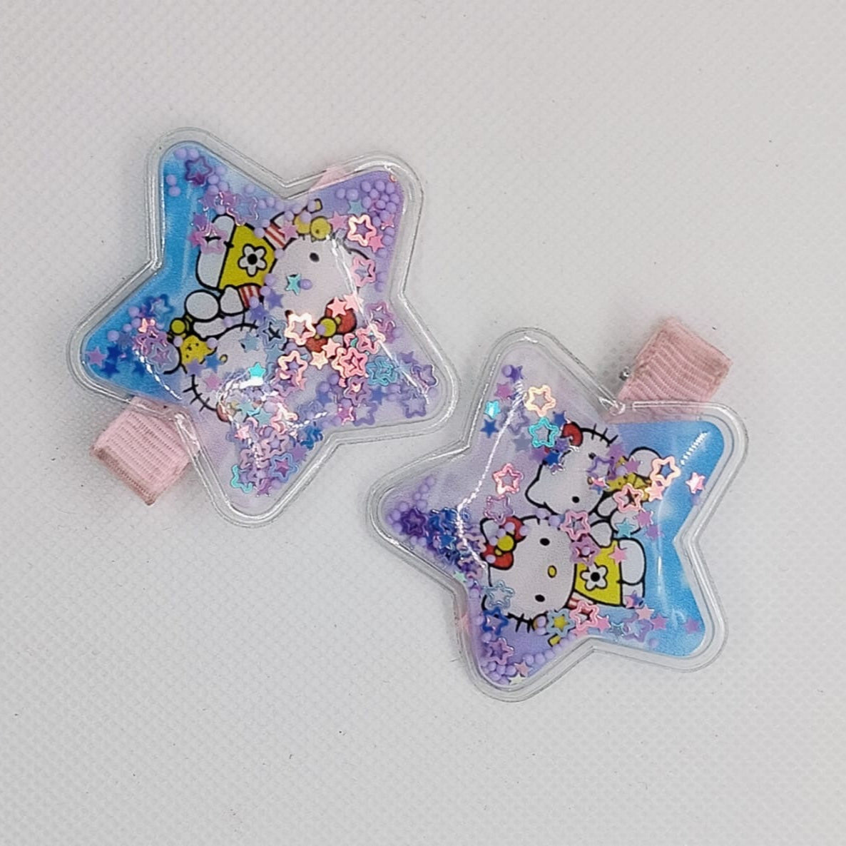 Glittering Star Character Hair Pins