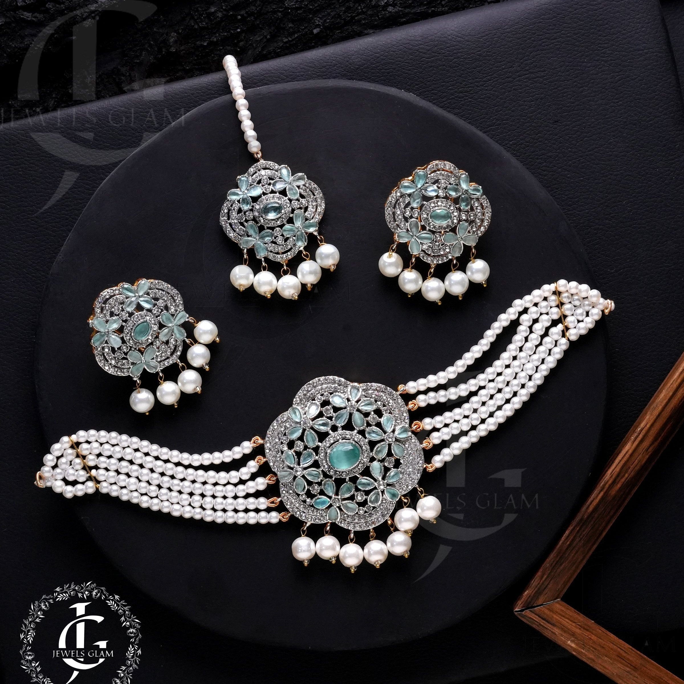 Oceanic Bloom Pearl Jewelry Set