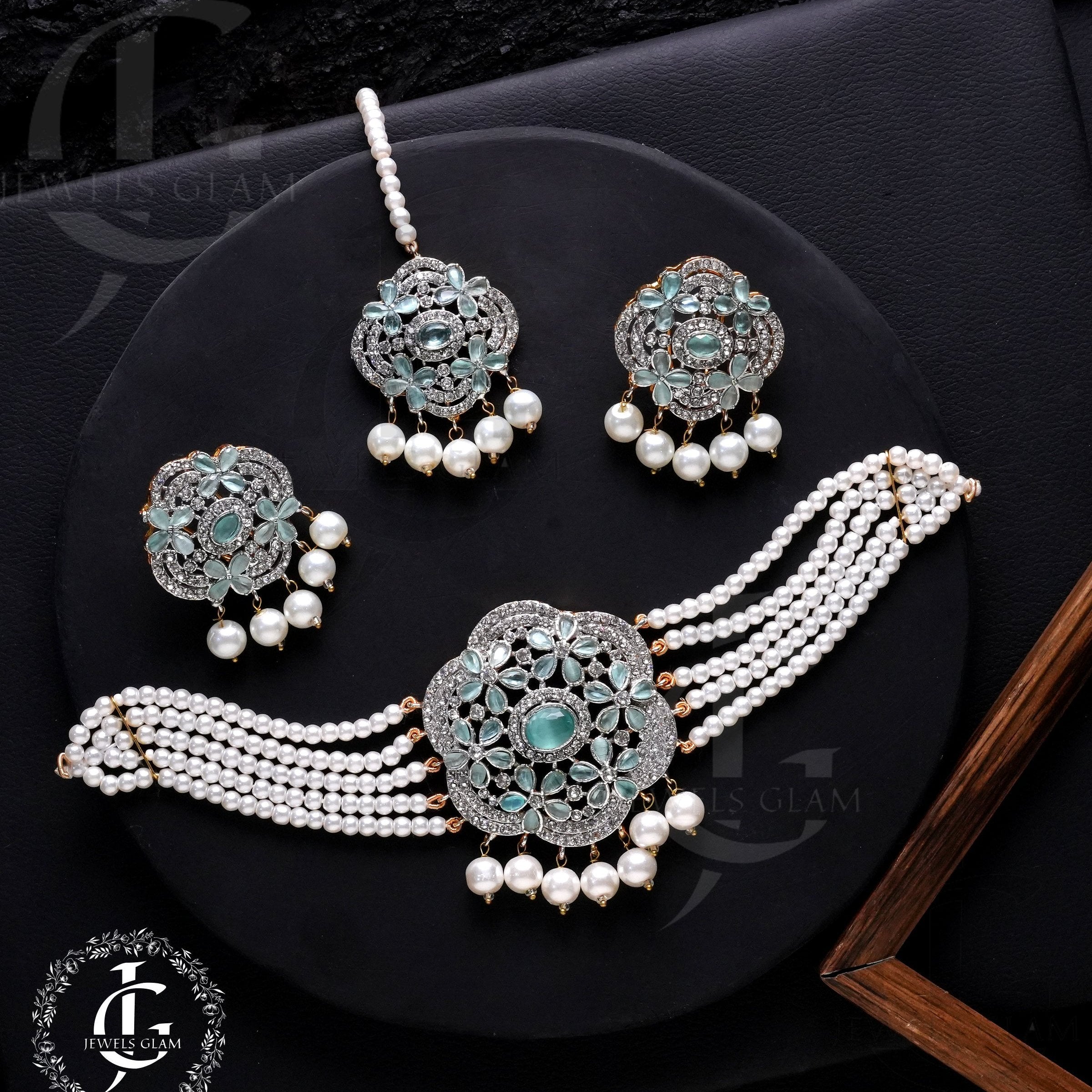 Oceanic Bloom Pearl Jewelry Set