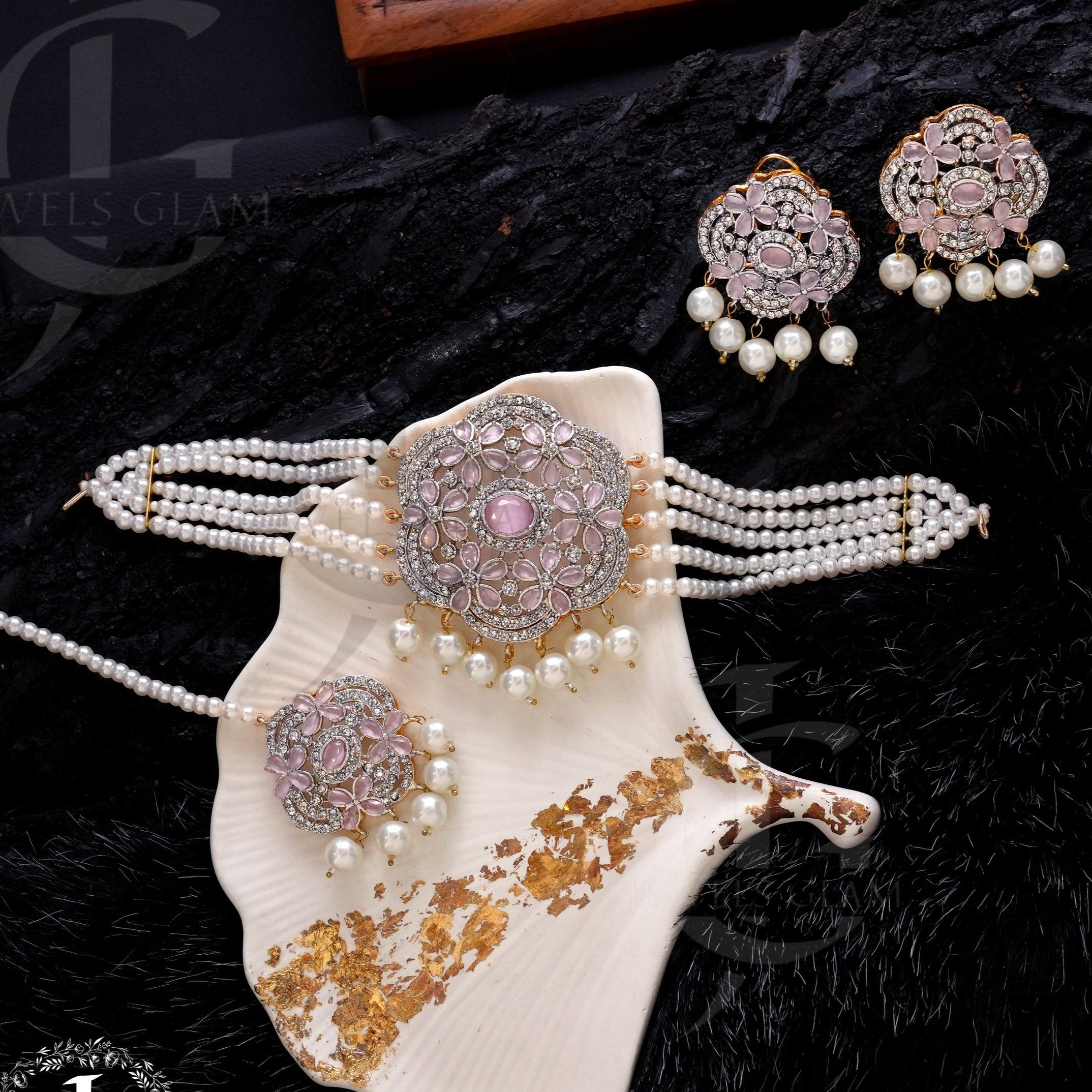 Oceanic Bloom Pearl Jewelry Set