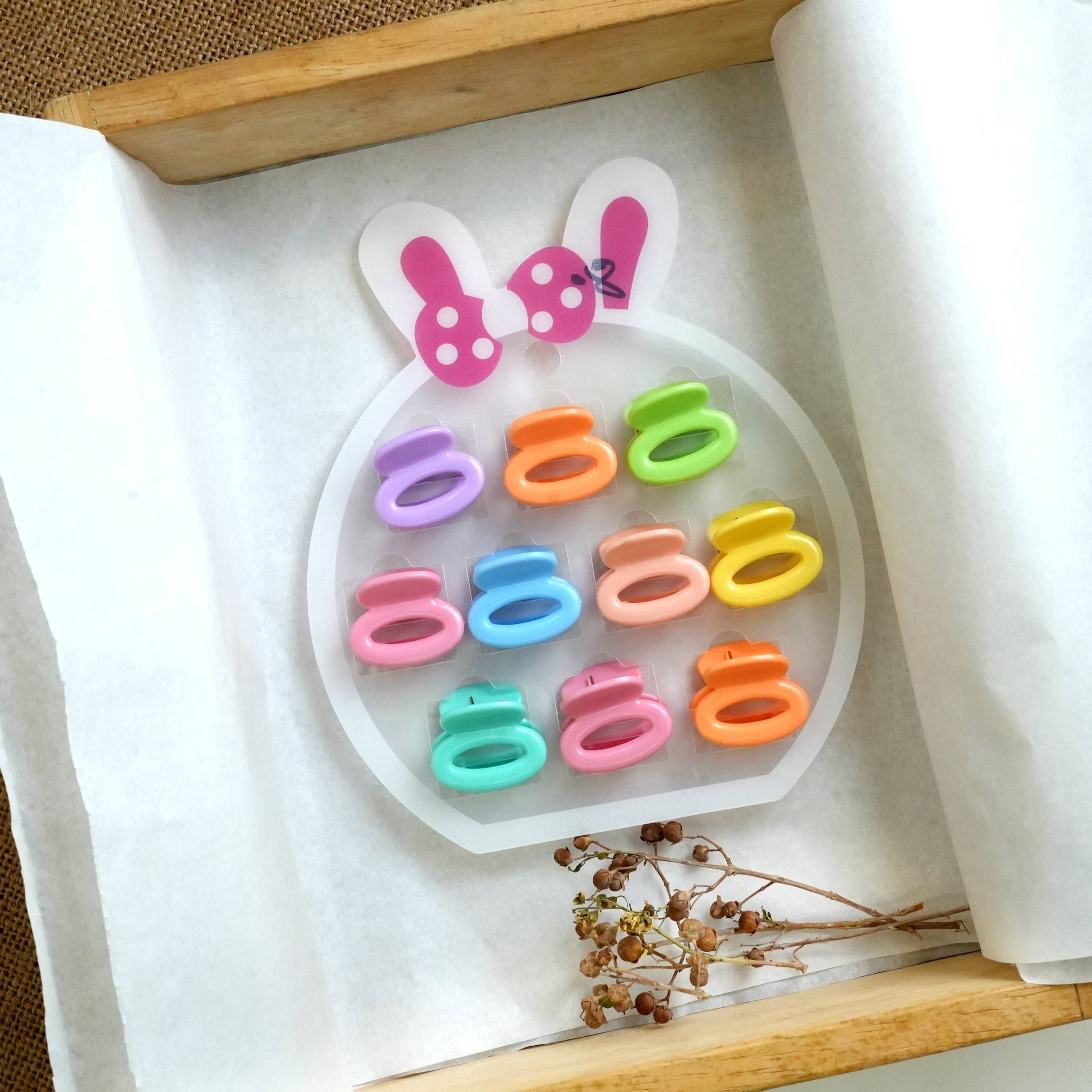 Vibrant Pastel Mini Hair Catcher Set