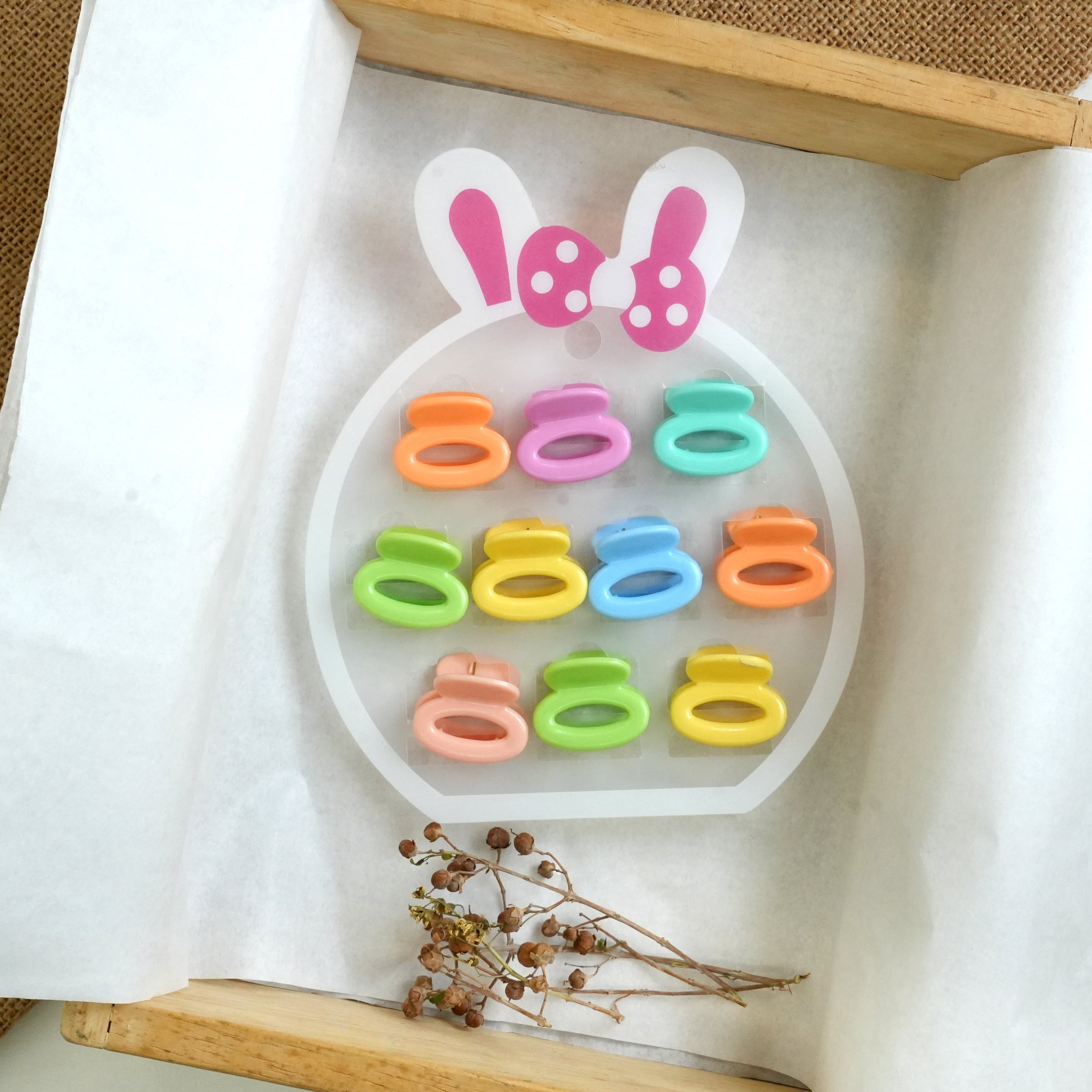 Vibrant Pastel Hair Claw Set