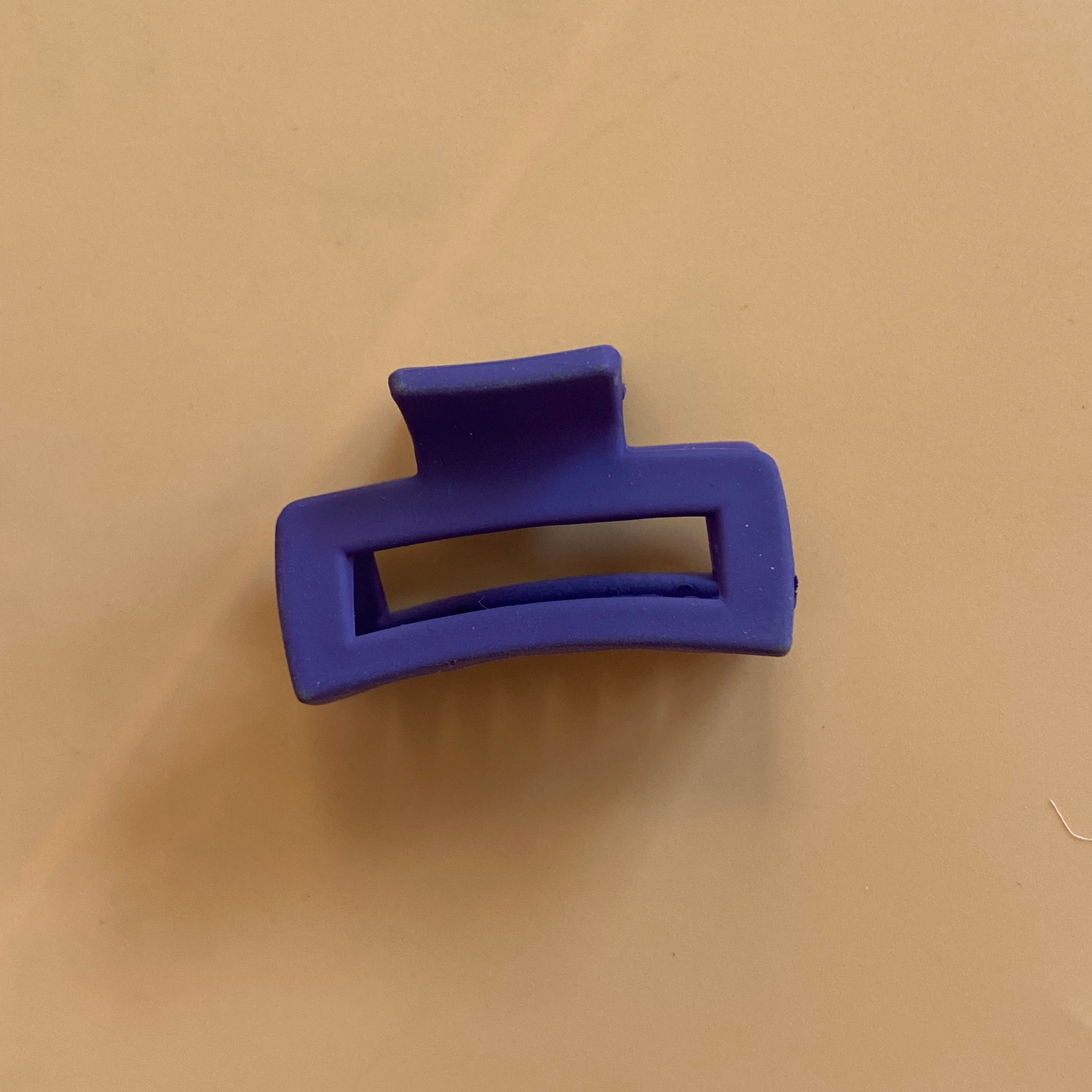 Compact Blue Hair Claw Clip (small)