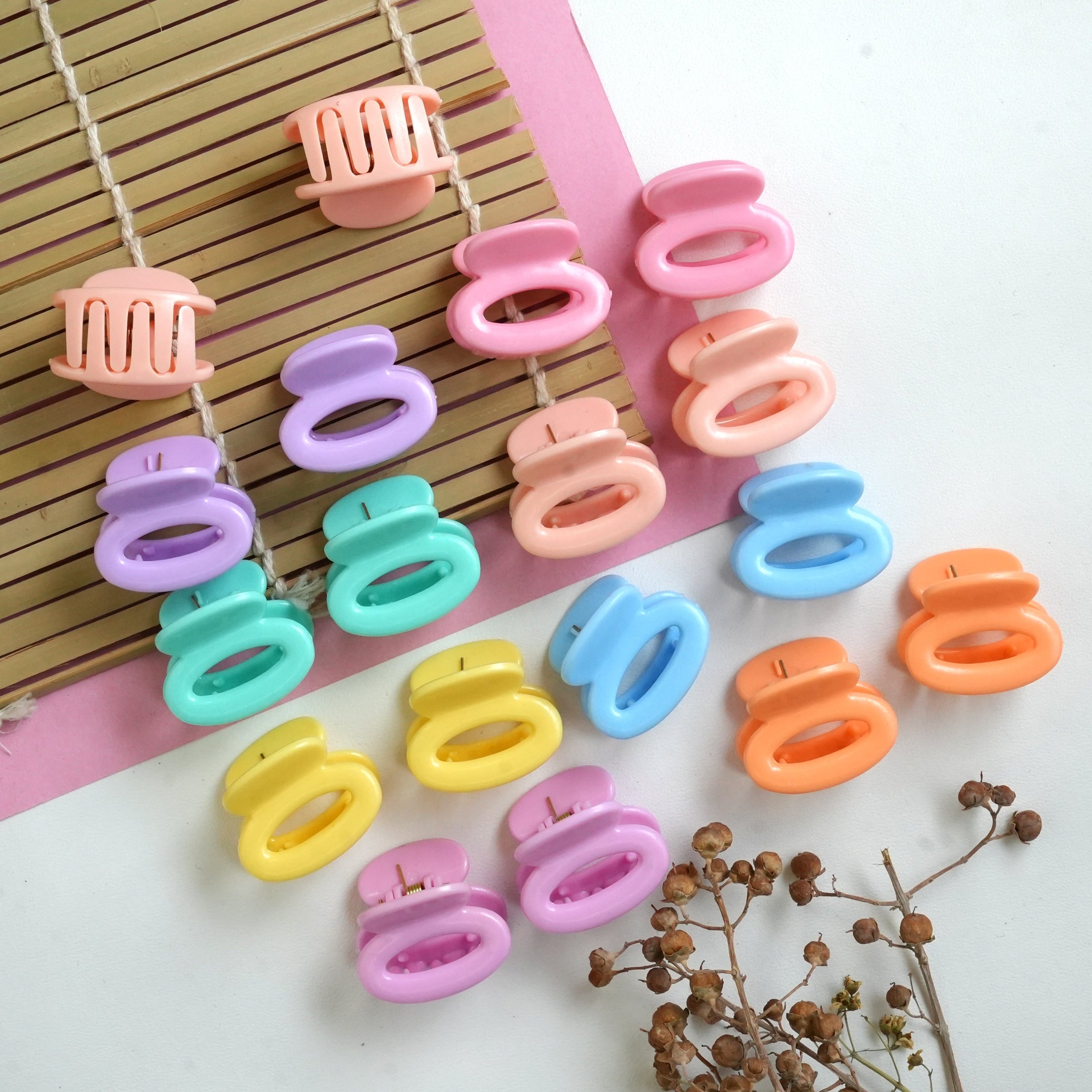 Pastel Mini Hair Claw pair