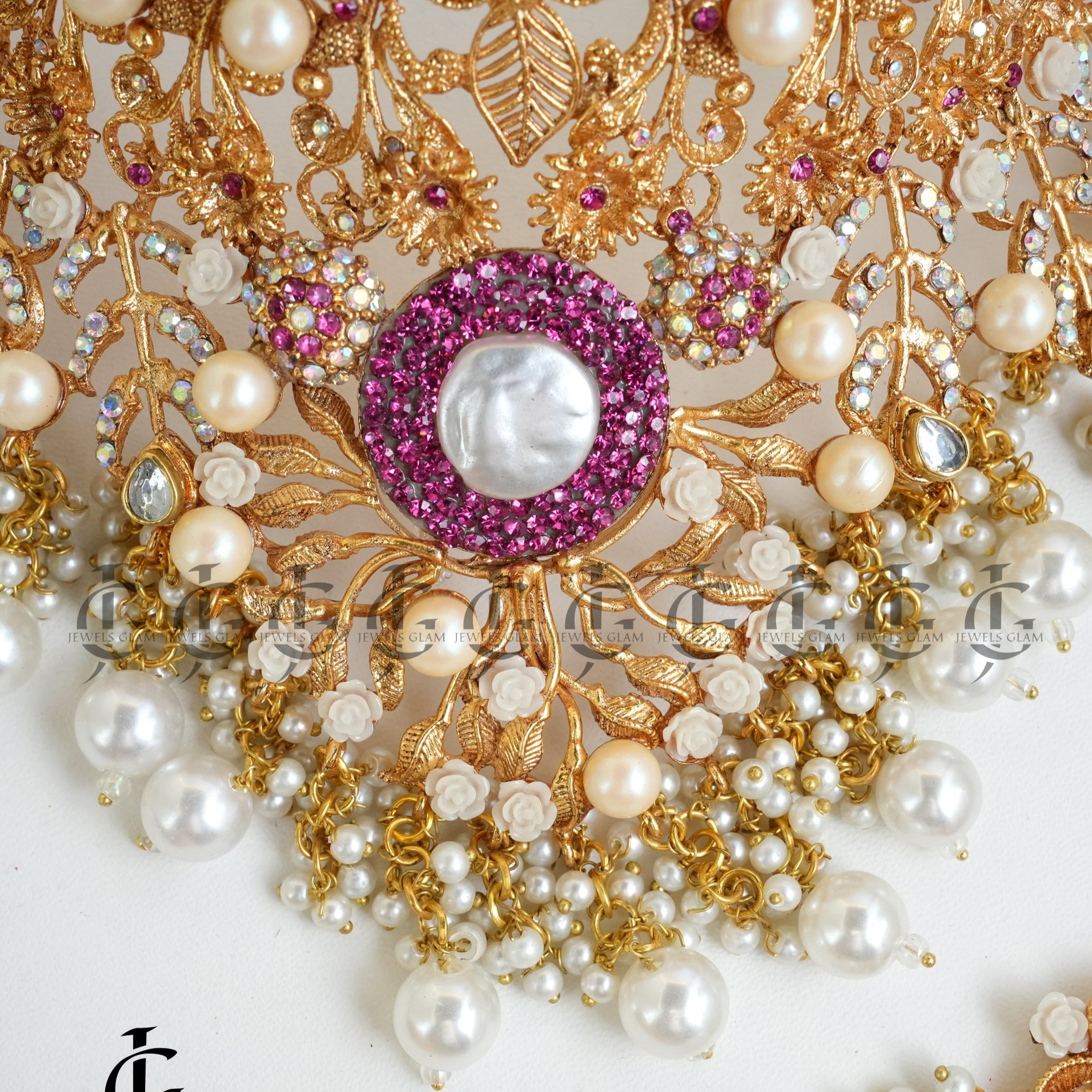 Pearl and Pink Radiance Bridal Jewelry Set