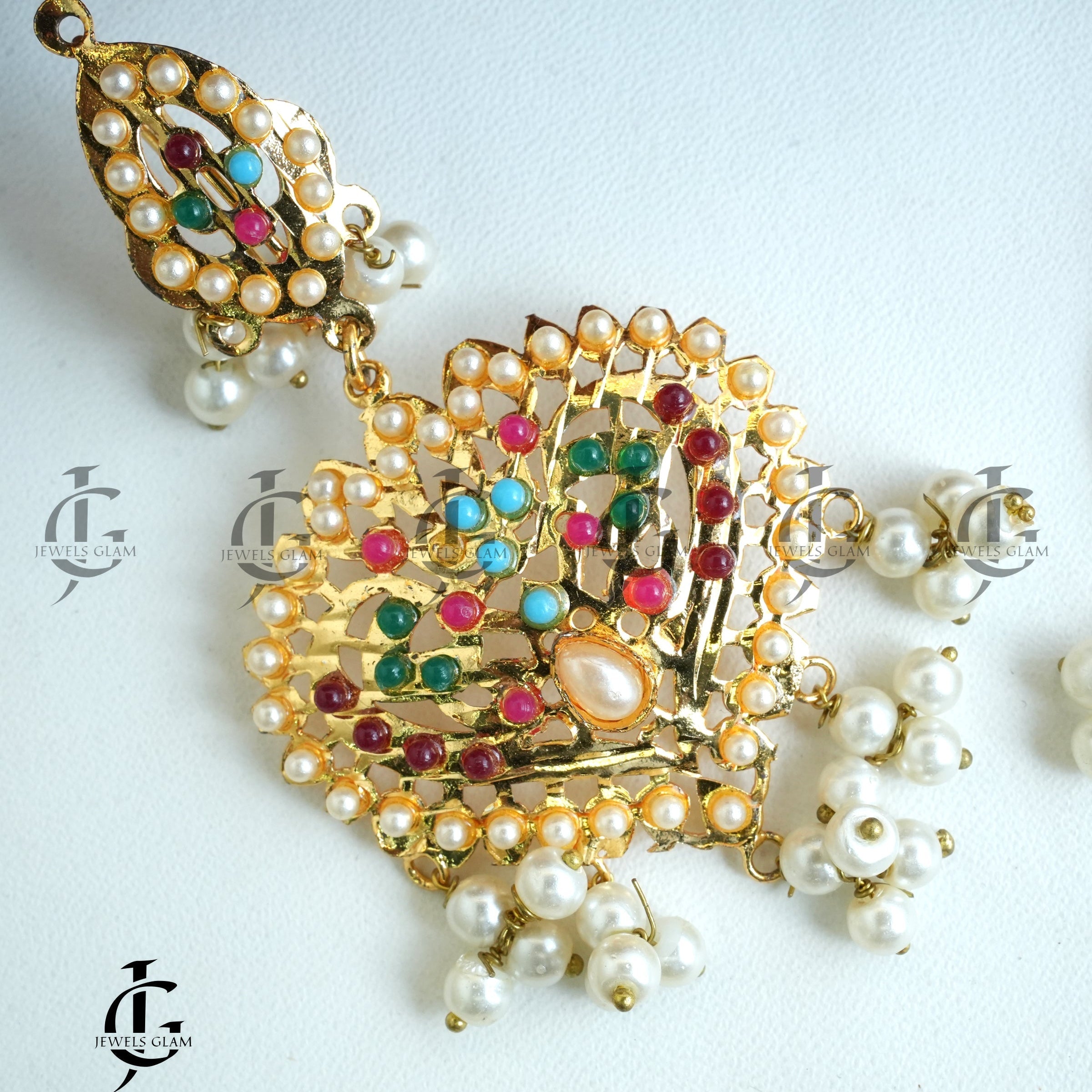 Nauratan Choker Set with Teeka