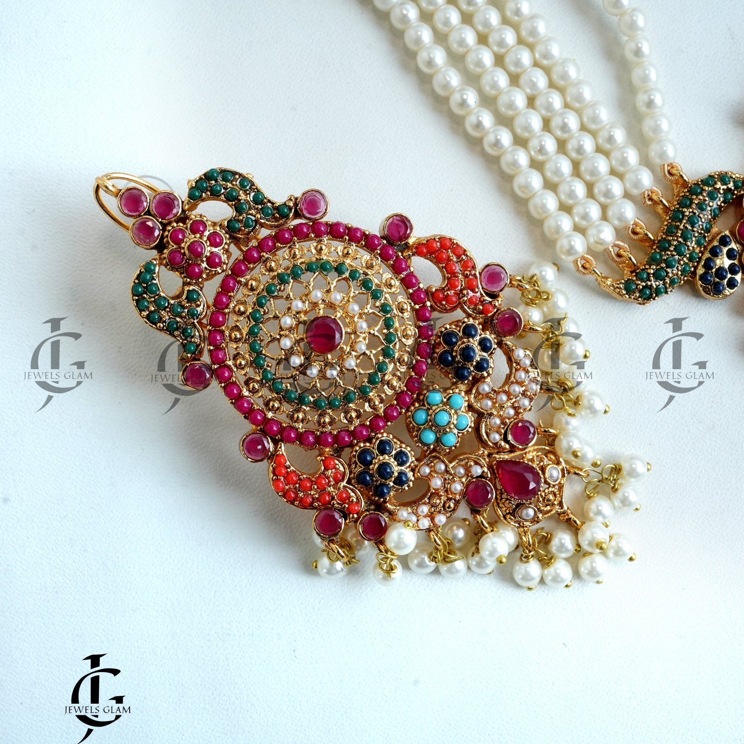 Multicolor Radiance Pearl Mala Set