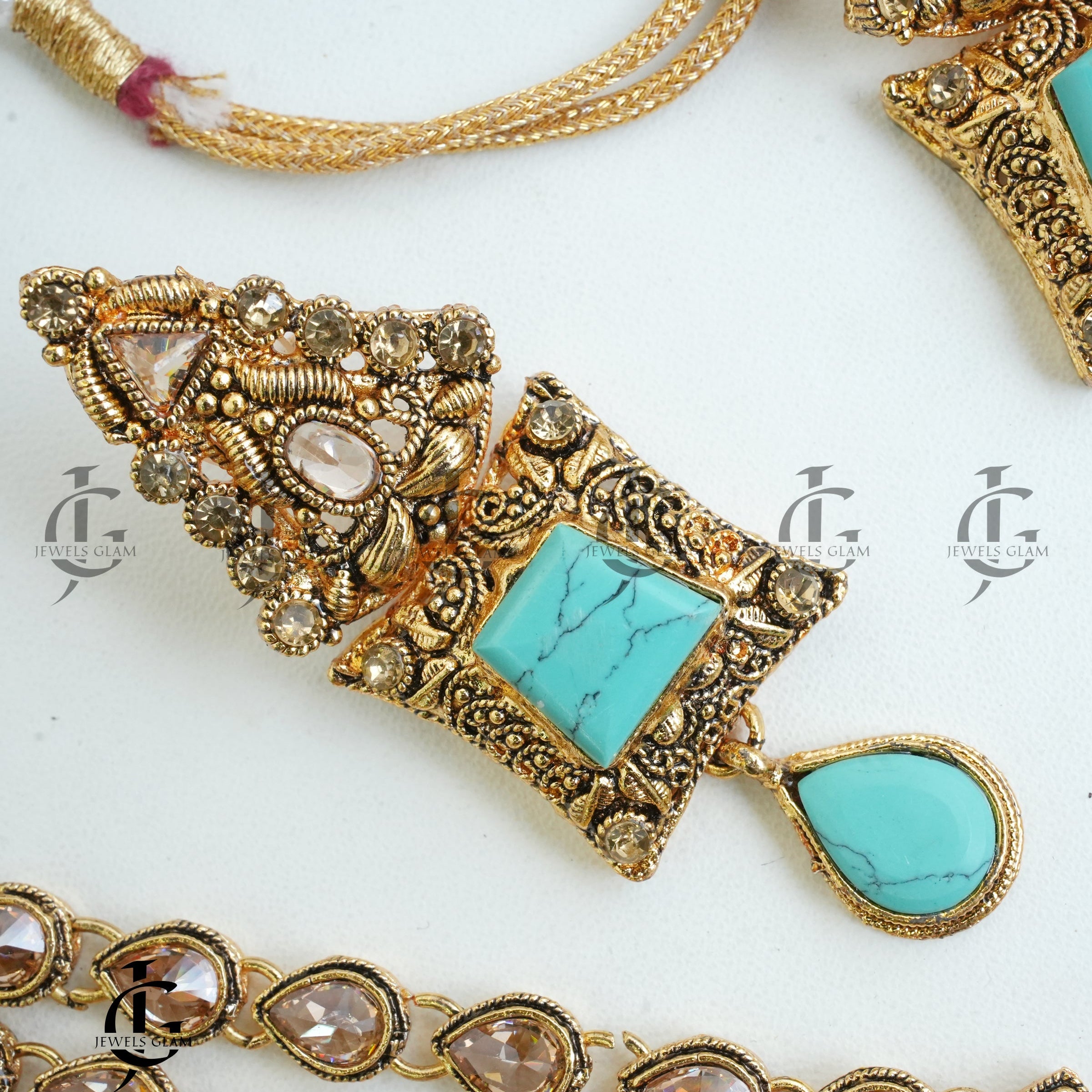 Turquoise Elegance Multi-Layered Mala Set