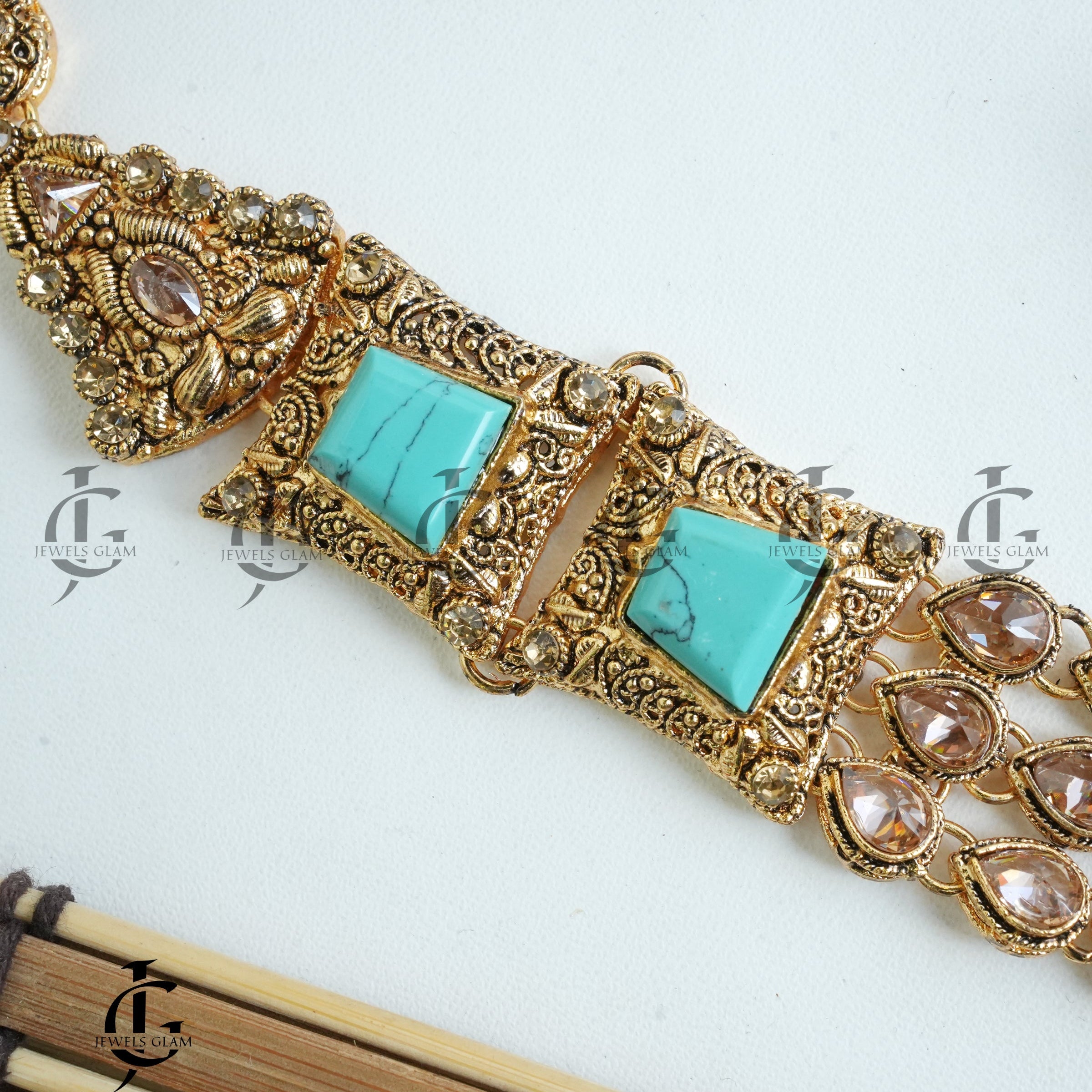 Turquoise Elegance Multi-Layered Mala Set