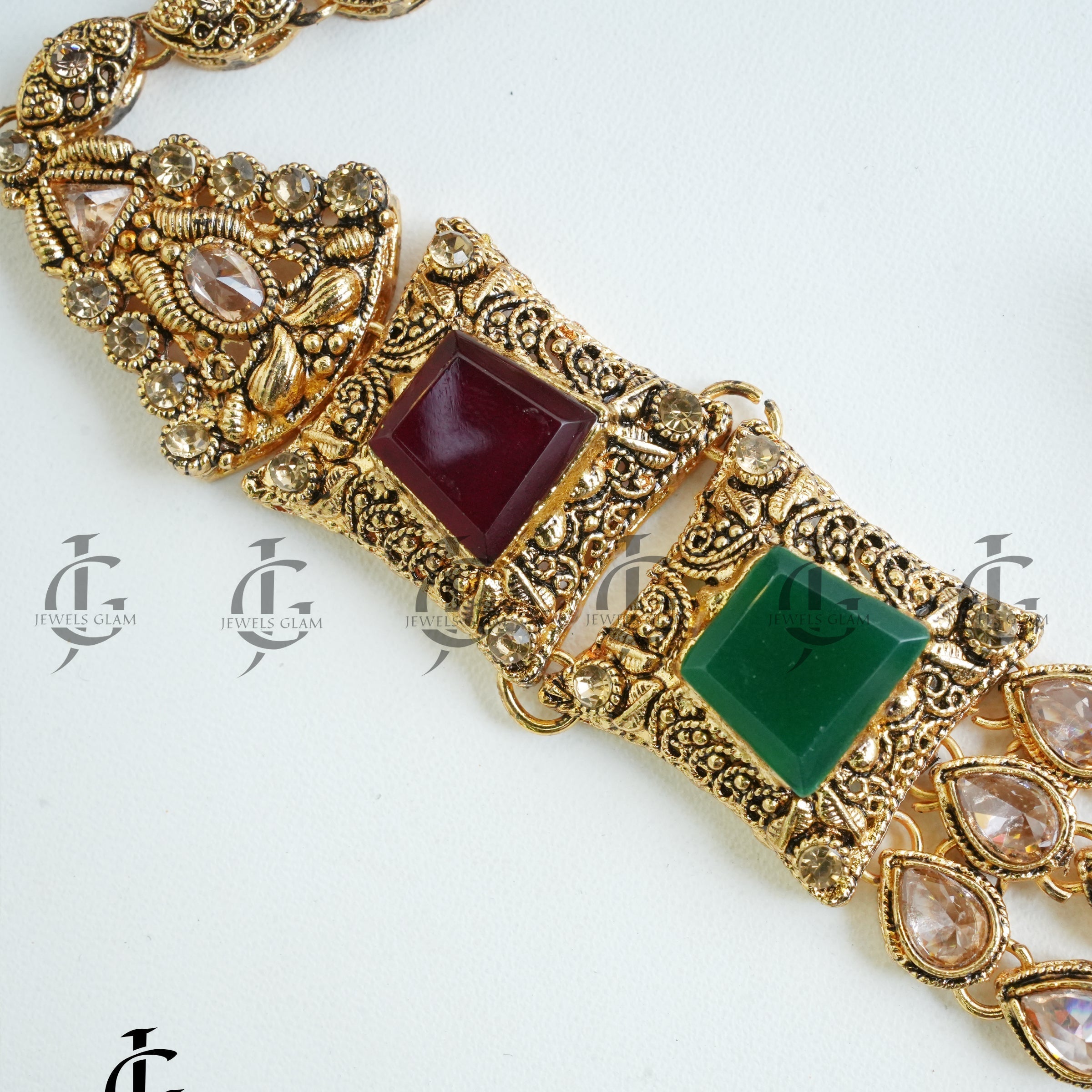Regal Multi-Layered Gemstone Mala Set