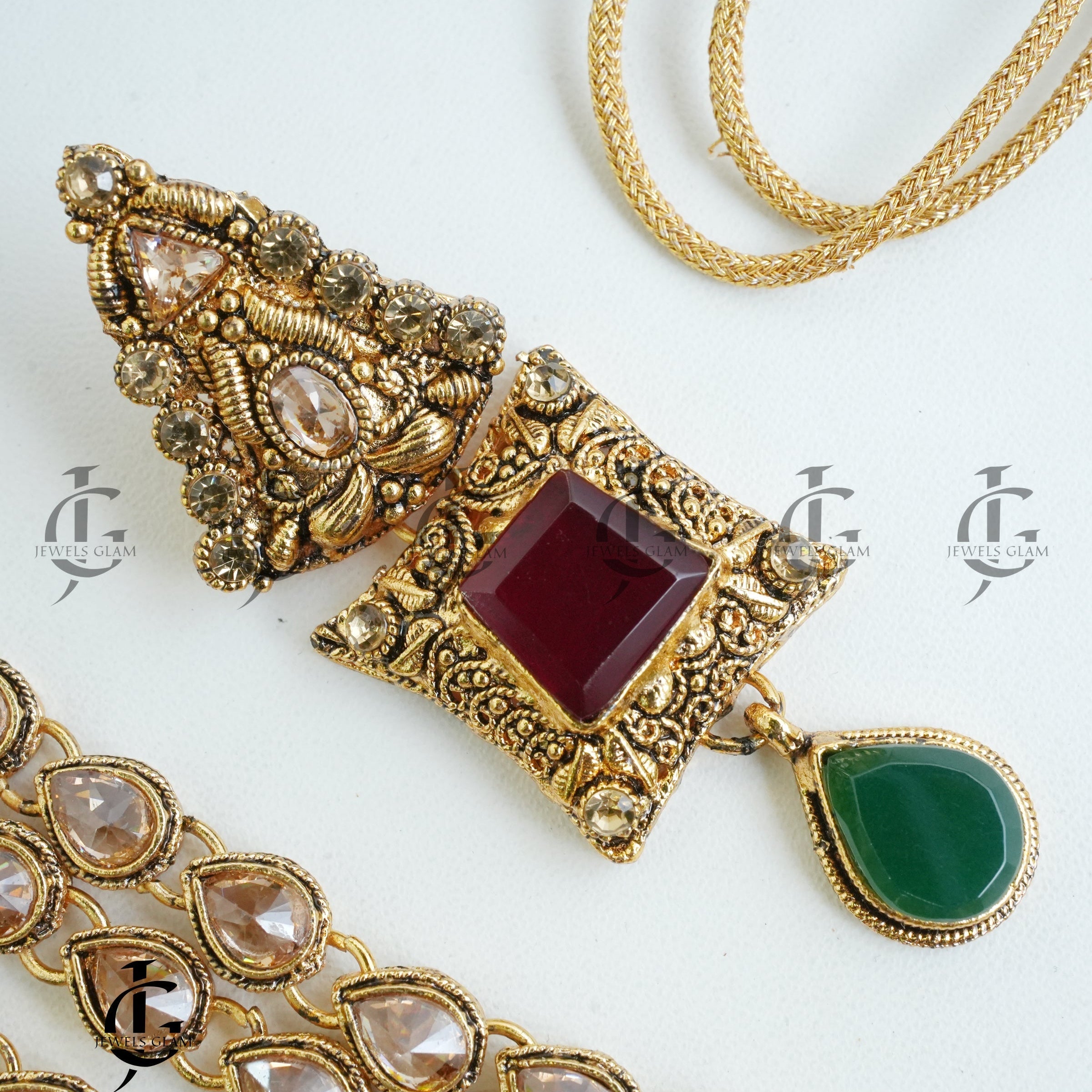 Regal Multi-Layered Gemstone Mala Set