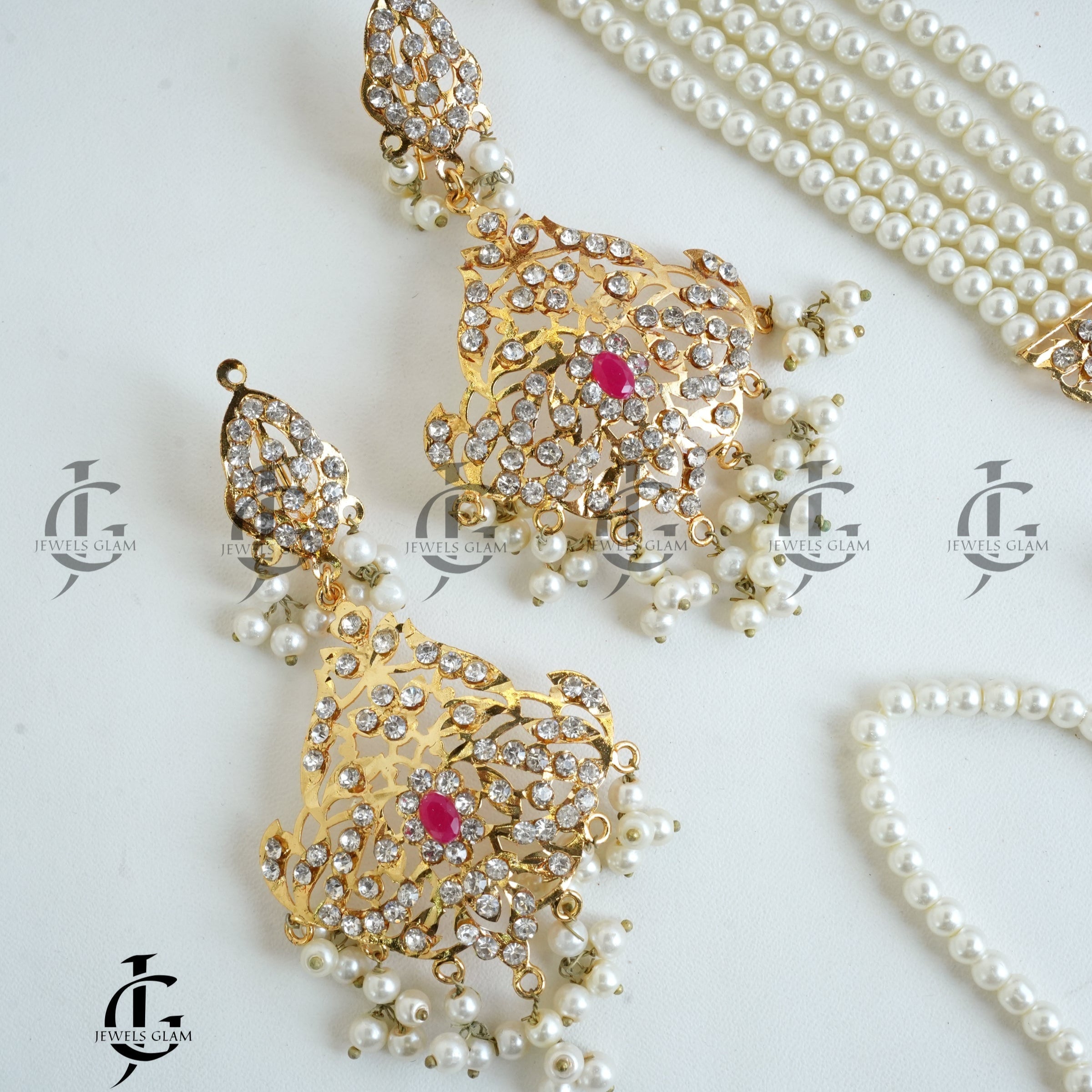 Royal Pearl Kundan Bridal Jewelry Set