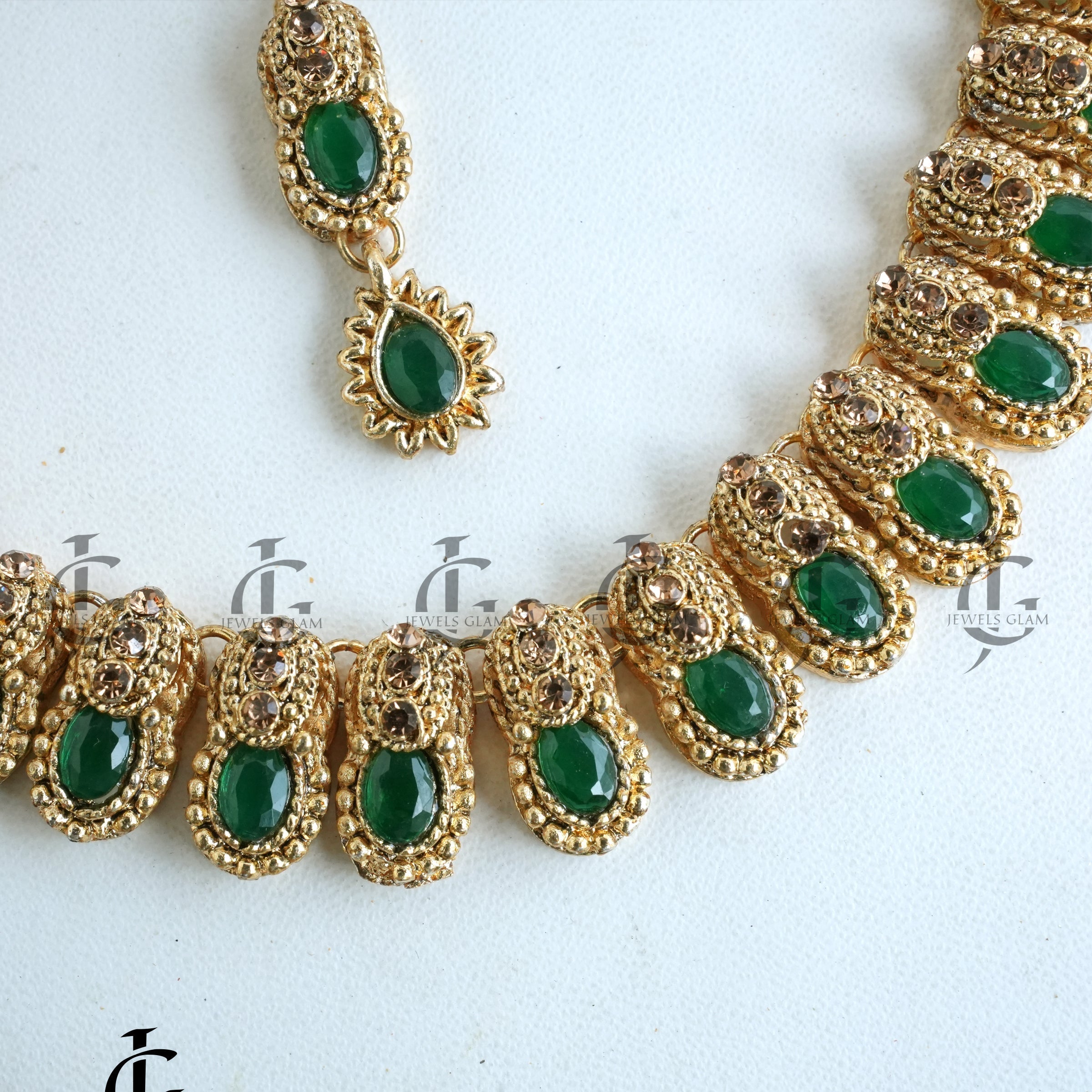Deep Green Jewelry Set