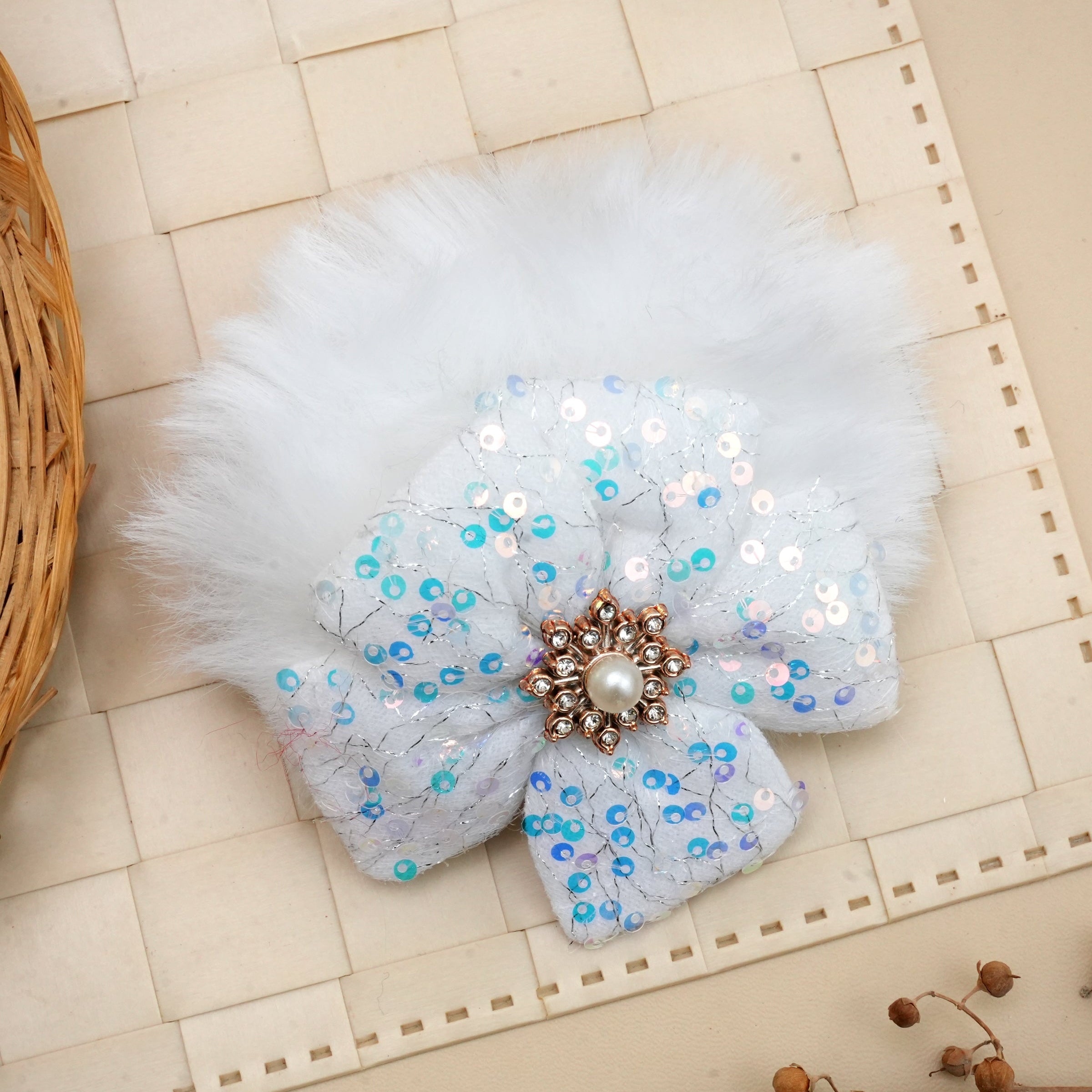 Luxe Sequin Bloom Hair Ties