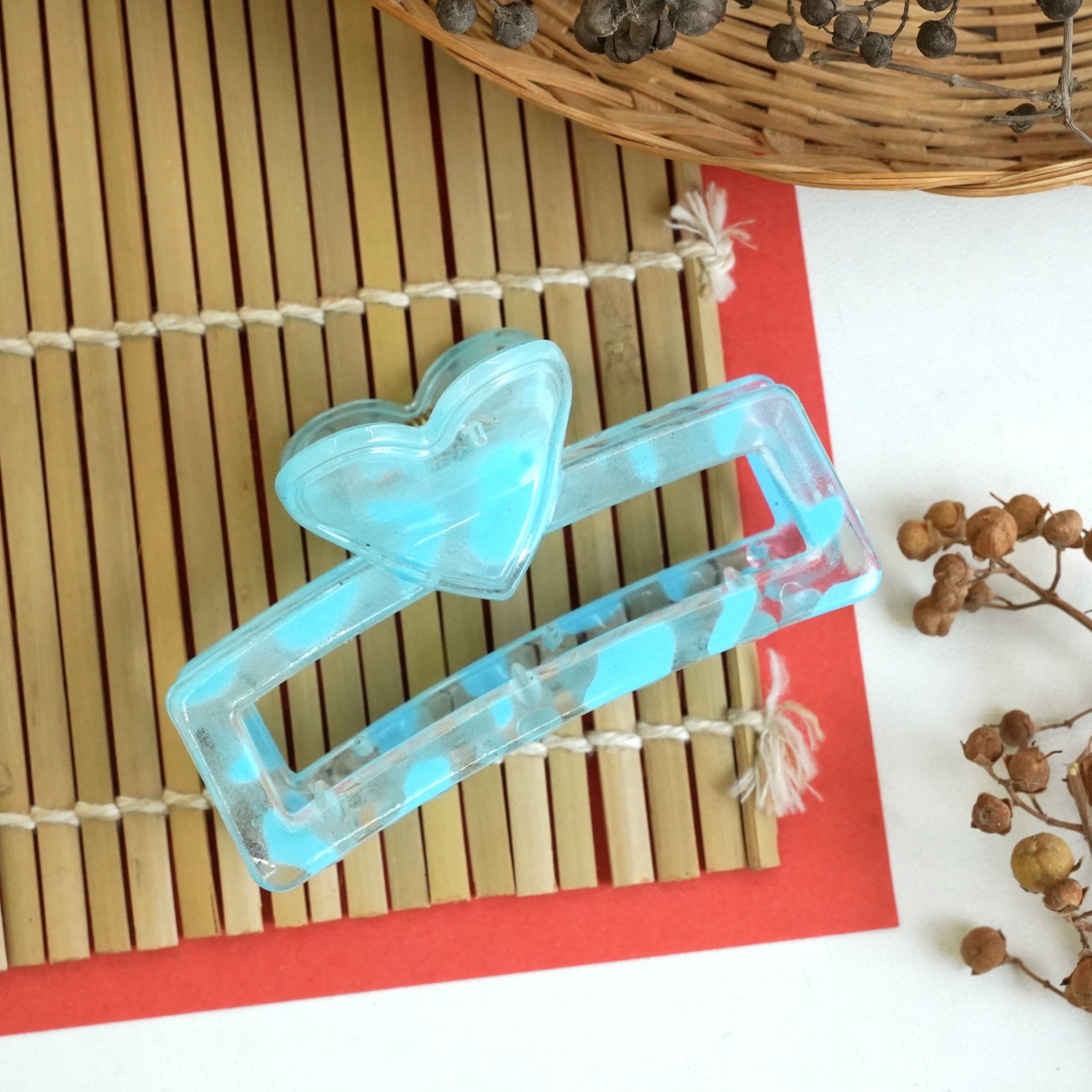 Heart Accent Hair Claws