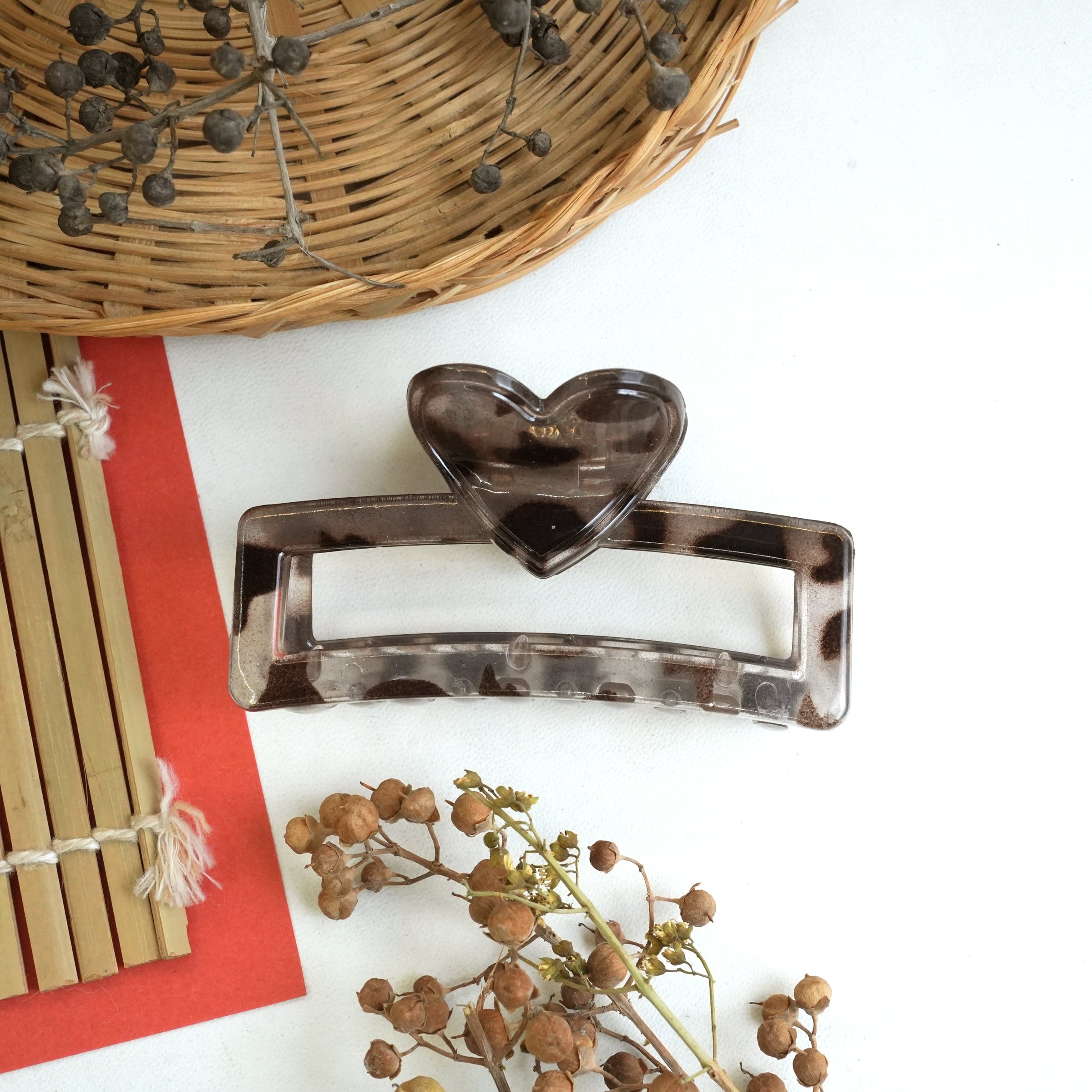 Heart Accent Hair Claws