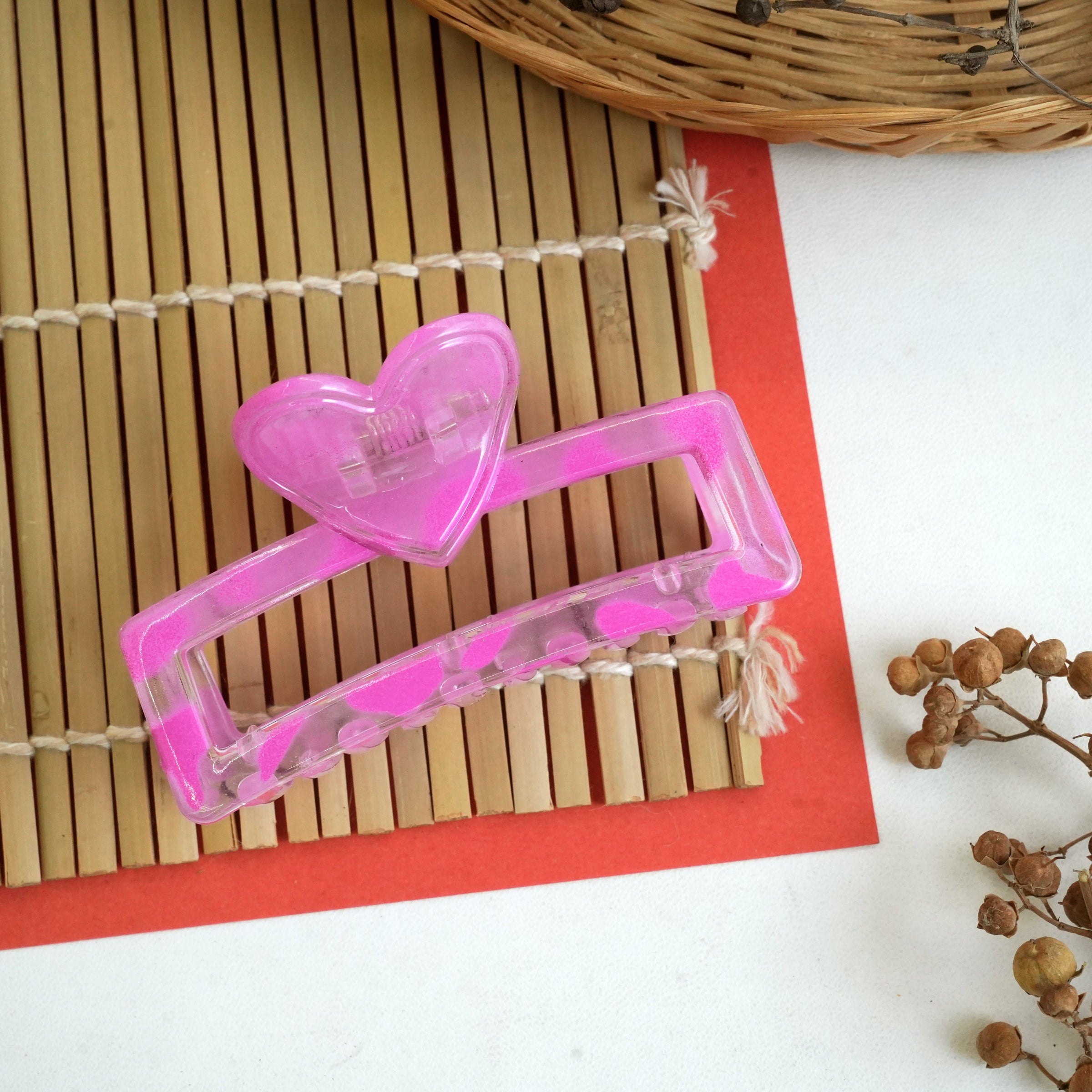 Heart Accent Hair Claws