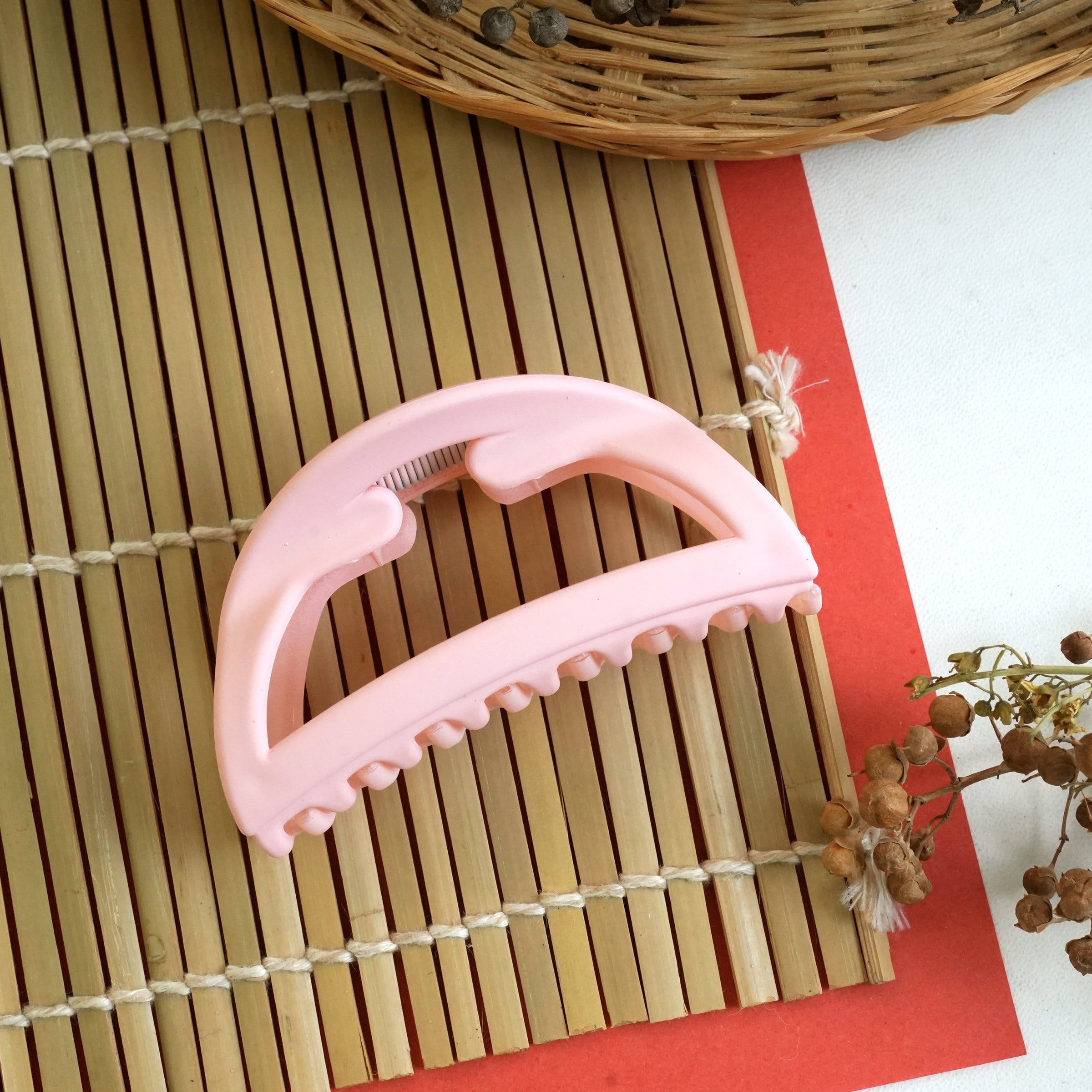 Soft Matte Crescent Hair Claws – Modern Elegance Meets Functionality