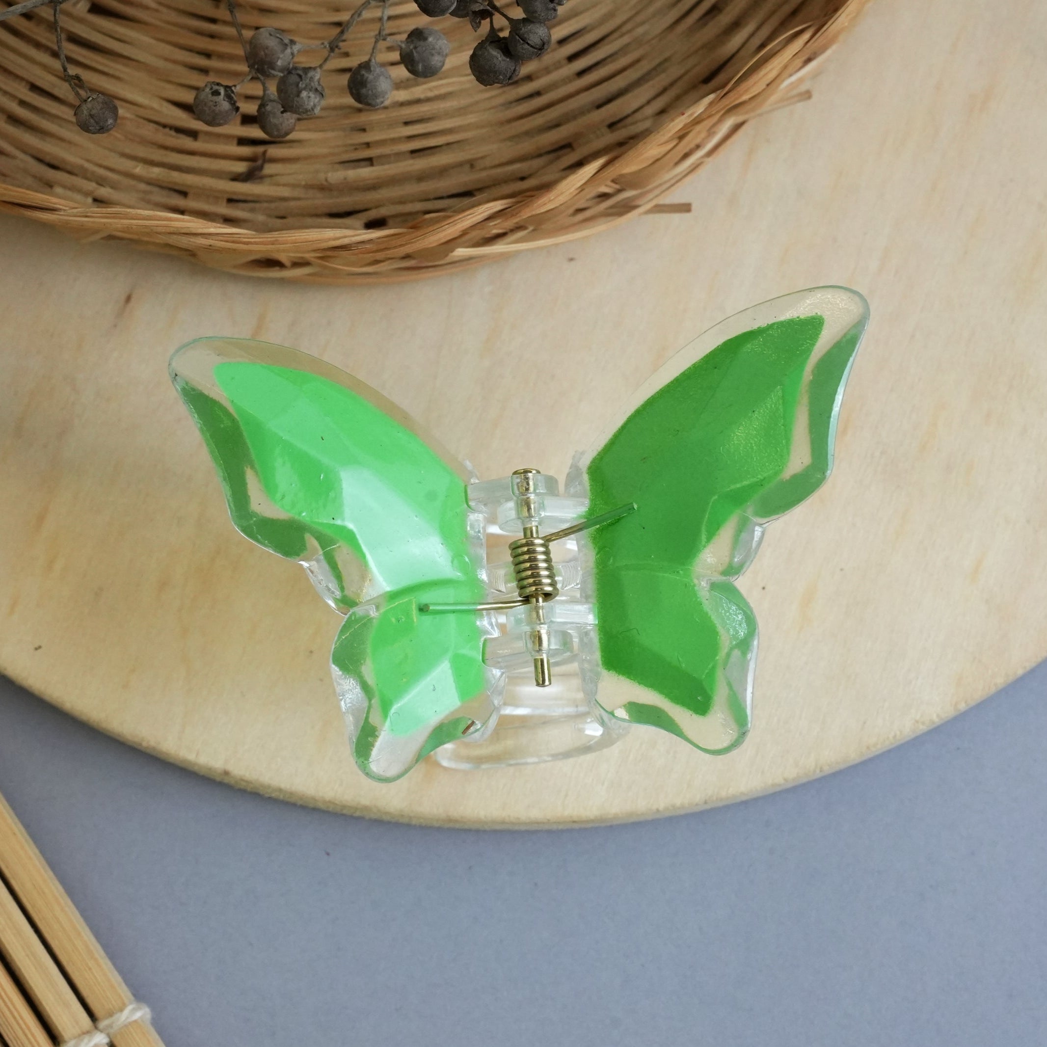 Crystal Butterfly Hair Claw Clips – Vibrant Wings Collection"