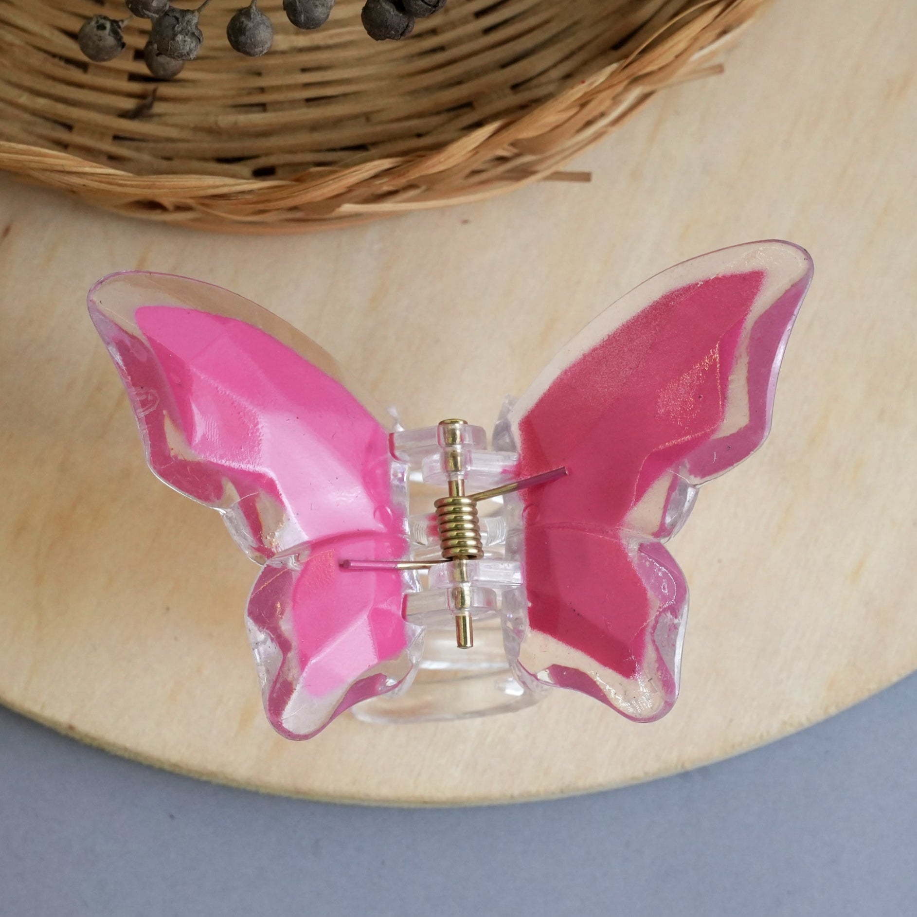 Crystal Butterfly Hair Claw Clips – Vibrant Wings Collection"