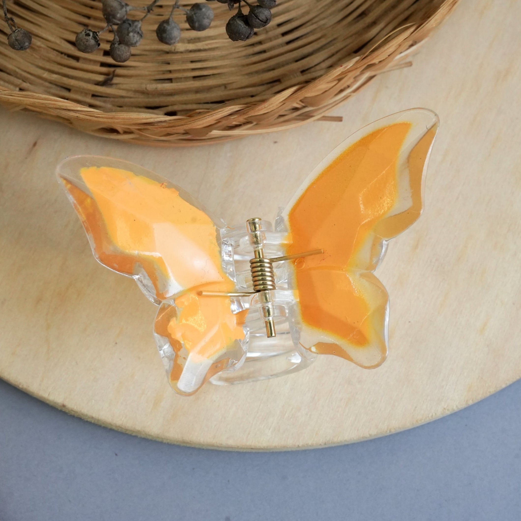 Crystal Butterfly Hair Claw Clips – Vibrant Wings Collection"