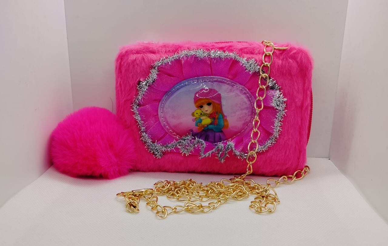 Wallet With Lighting Dark Pink