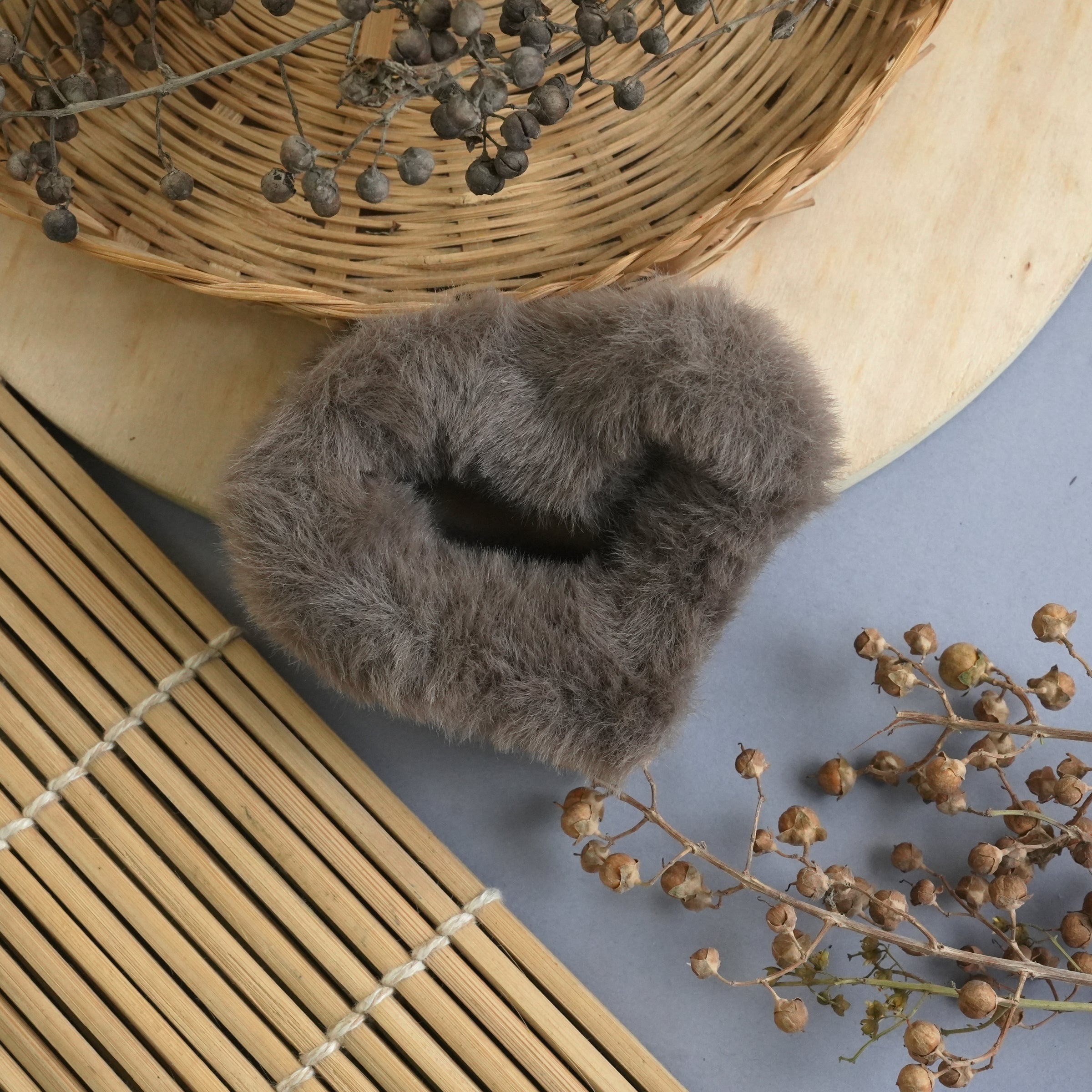 Plush Velvet Hair Claw Clips