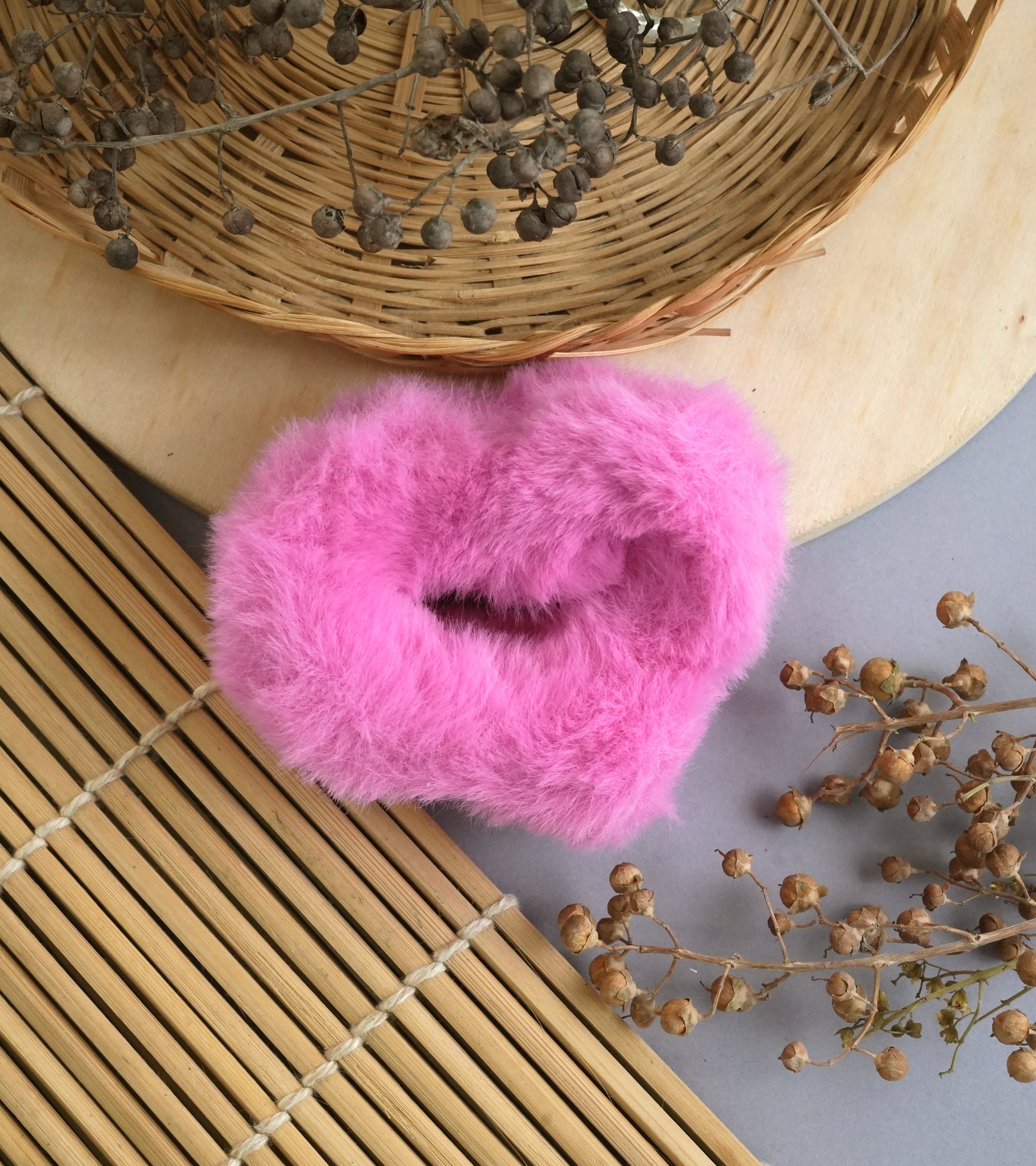 Plush Velvet Hair Claw Clips