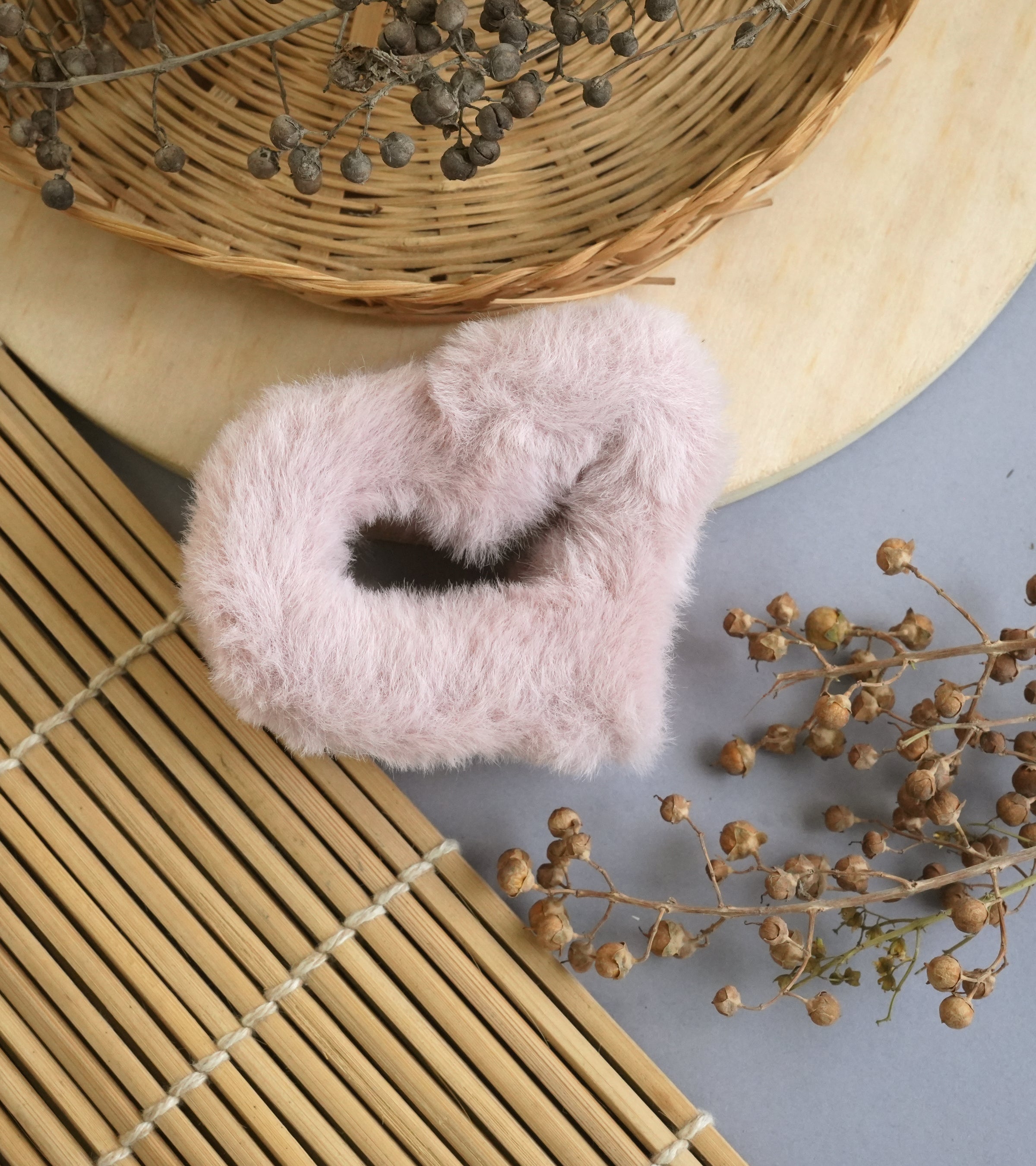 Plush Velvet Hair Claw Clips