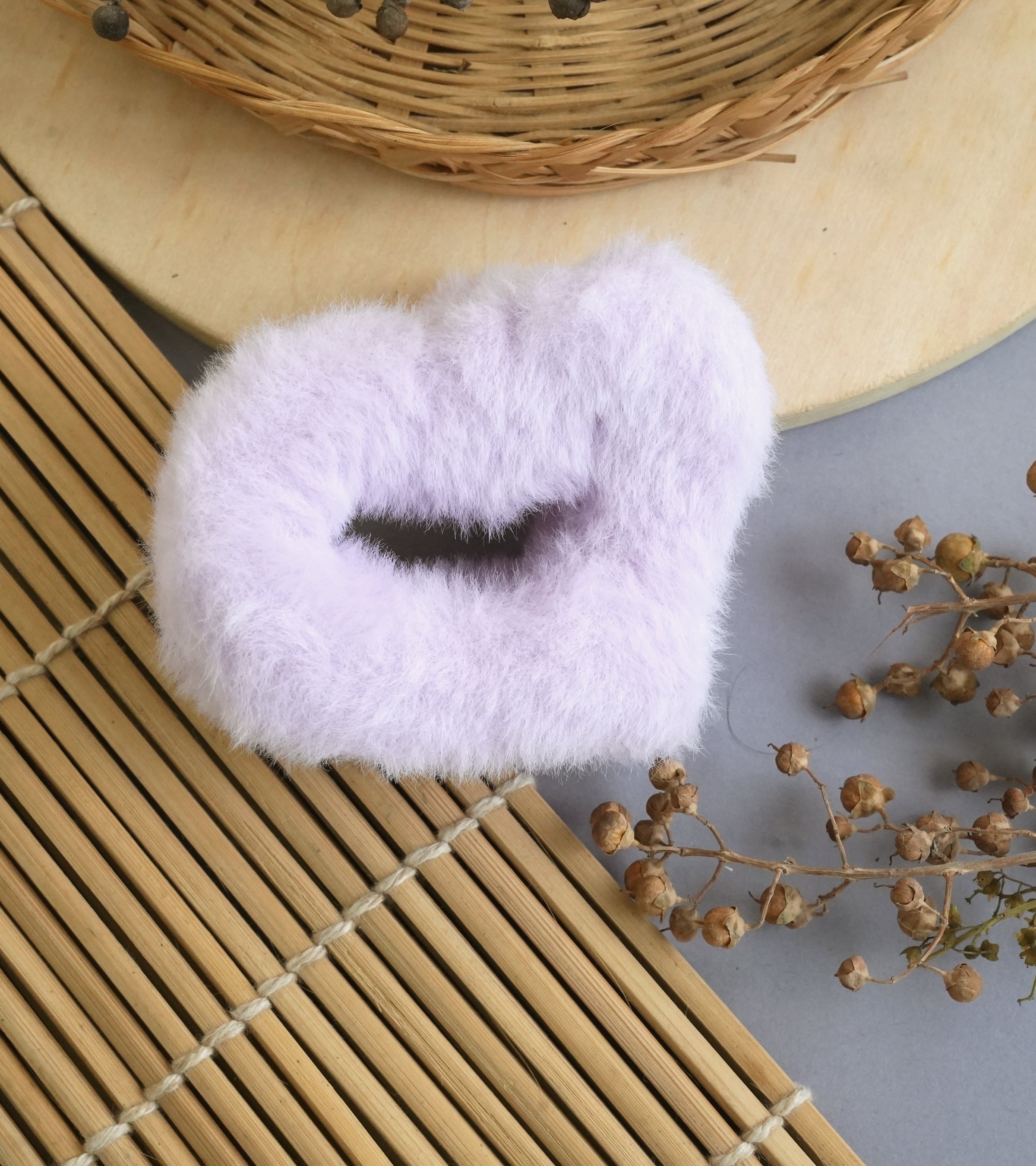 Plush Velvet Hair Claw Clips