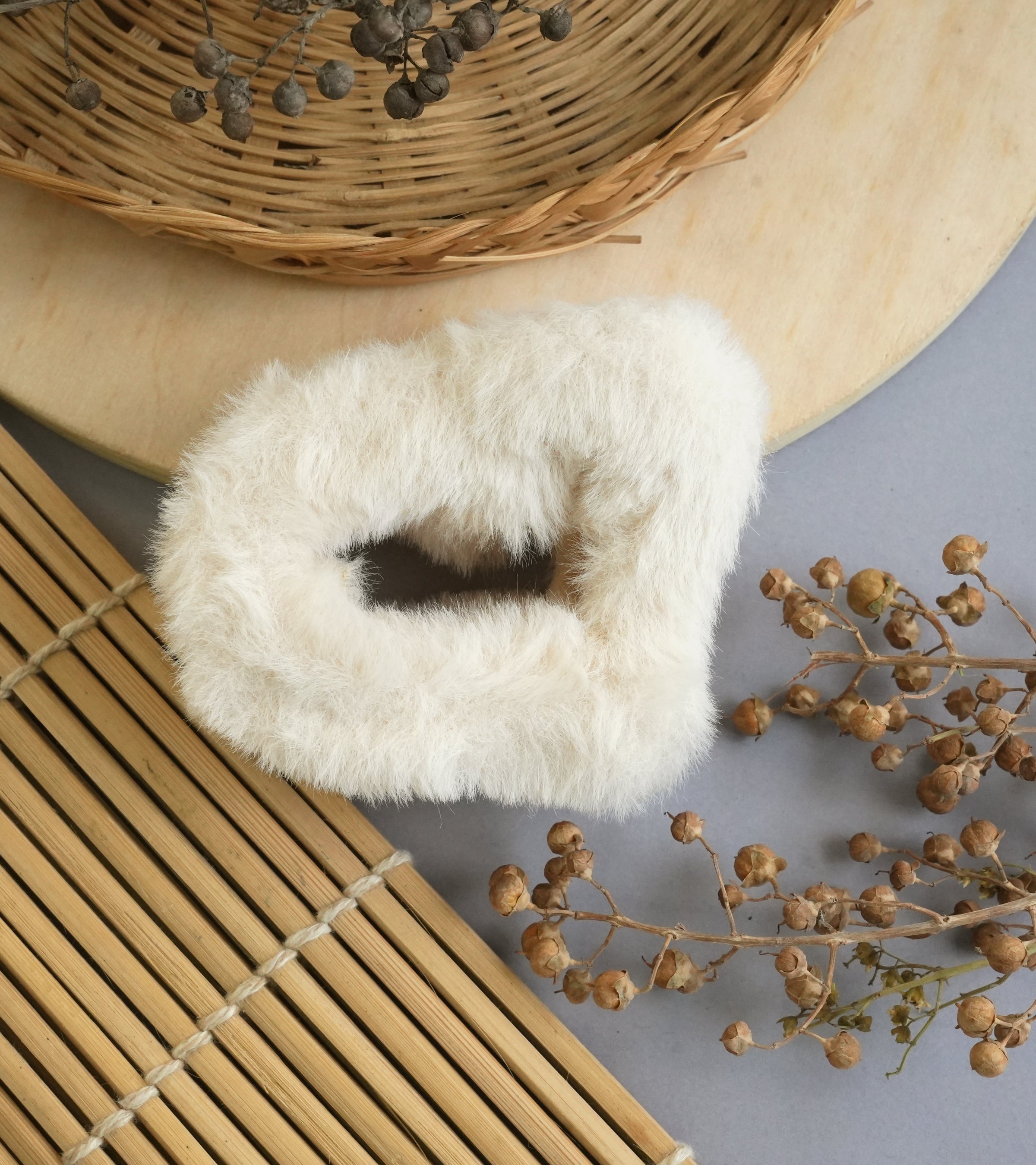 Plush Velvet Hair Claw Clips