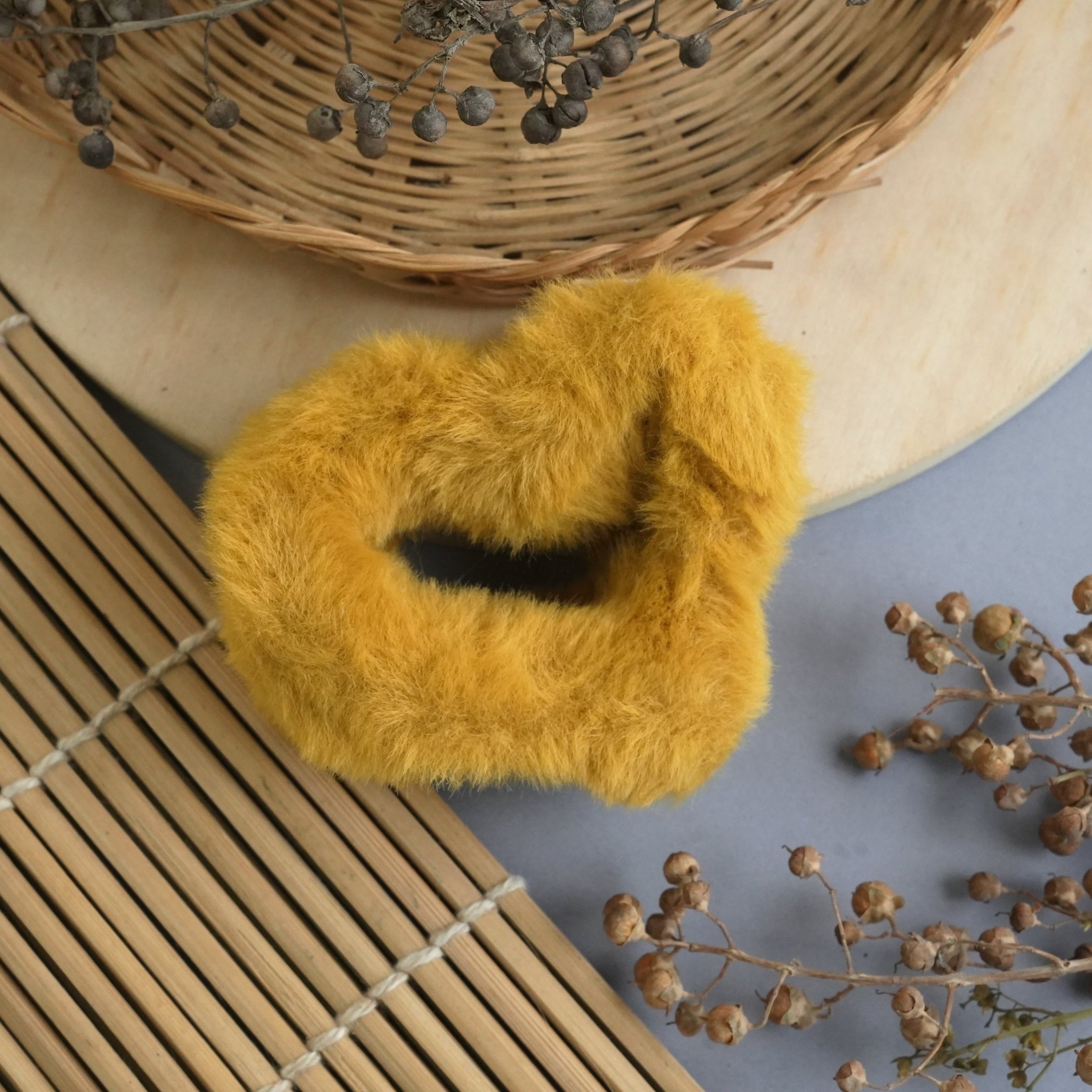 Plush Velvet Hair Claw Clips