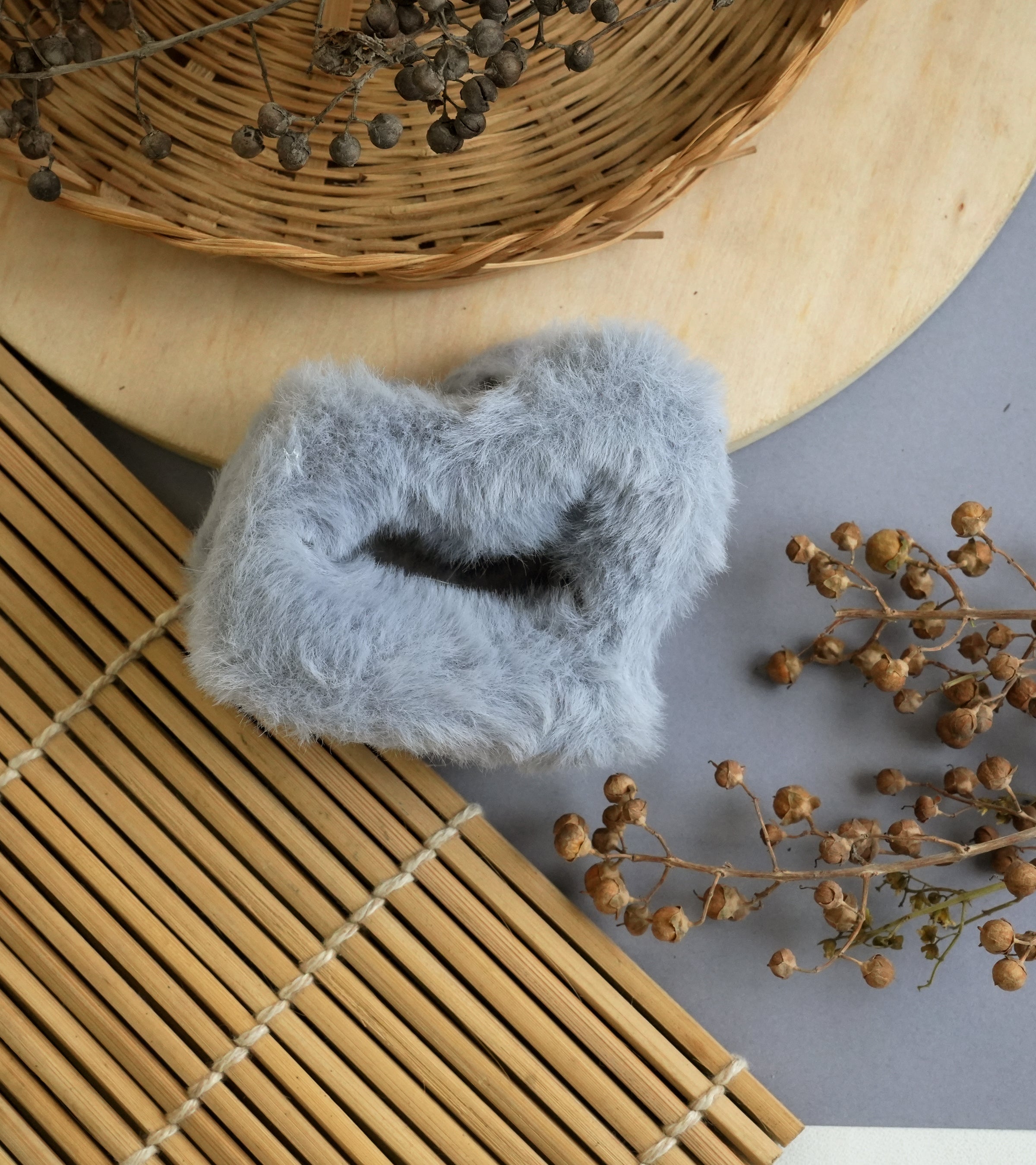 Plush Velvet Hair Claw Clips