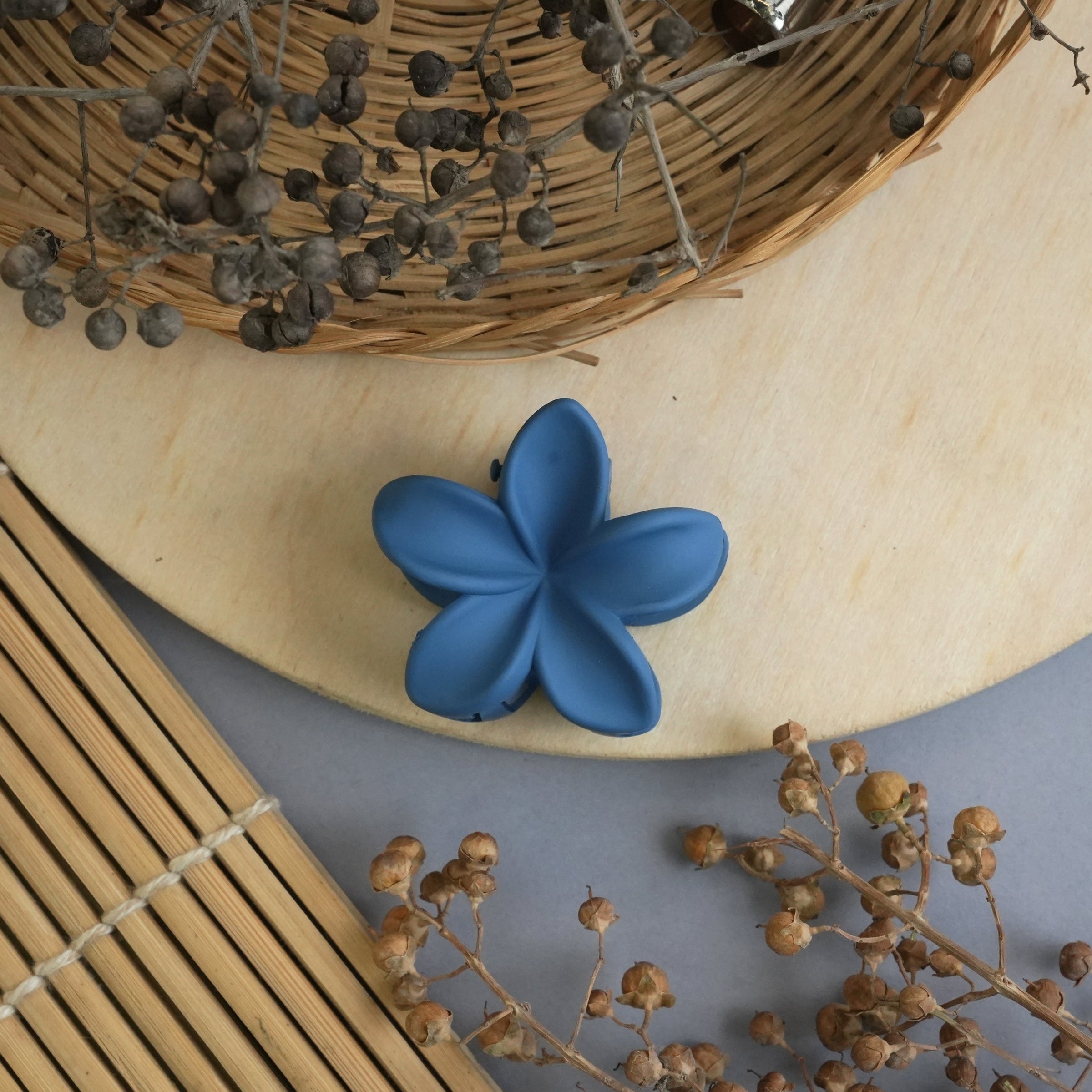 Blossom Matte Flower Hair Claw Clip