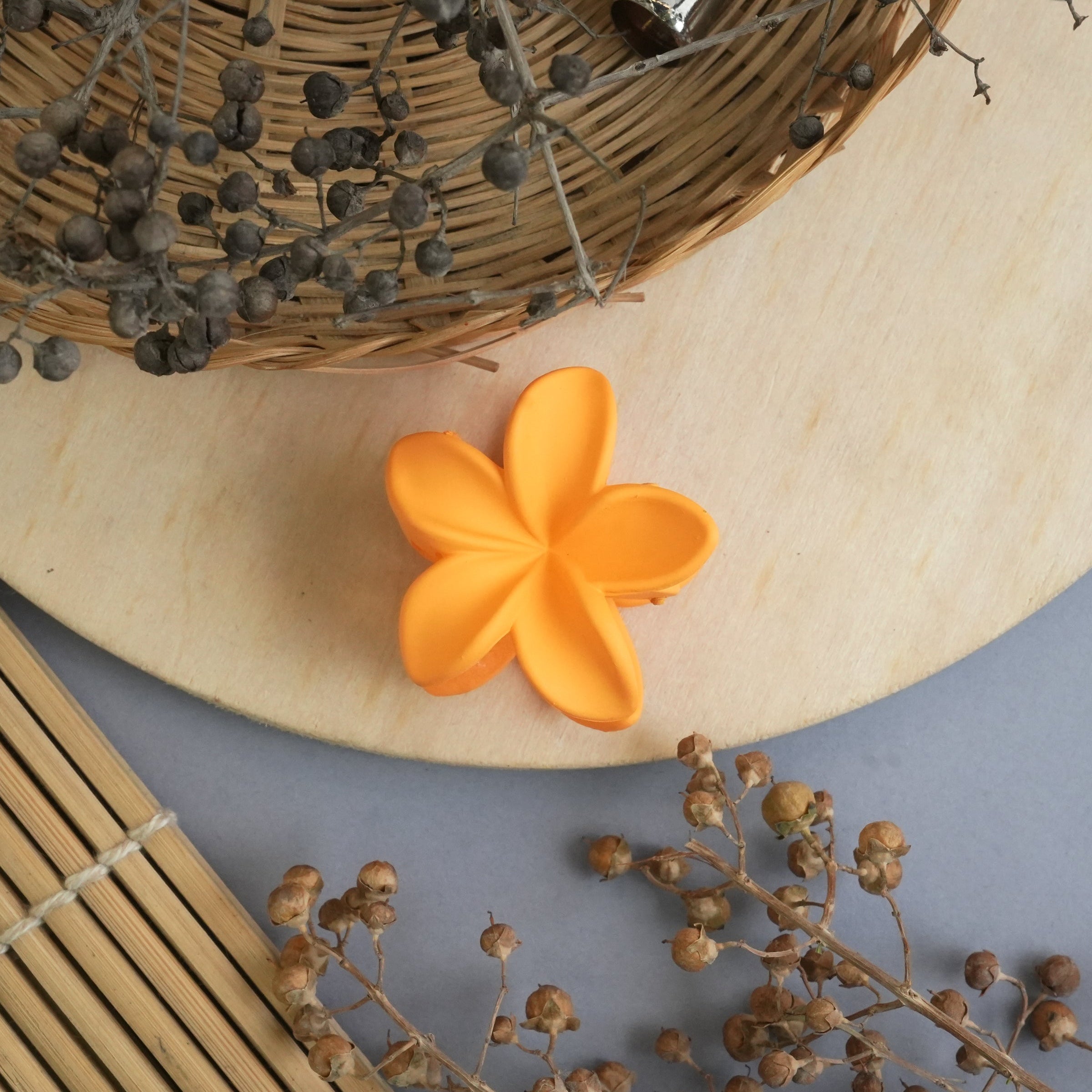 Blossom Matte Flower Hair Claw Clip