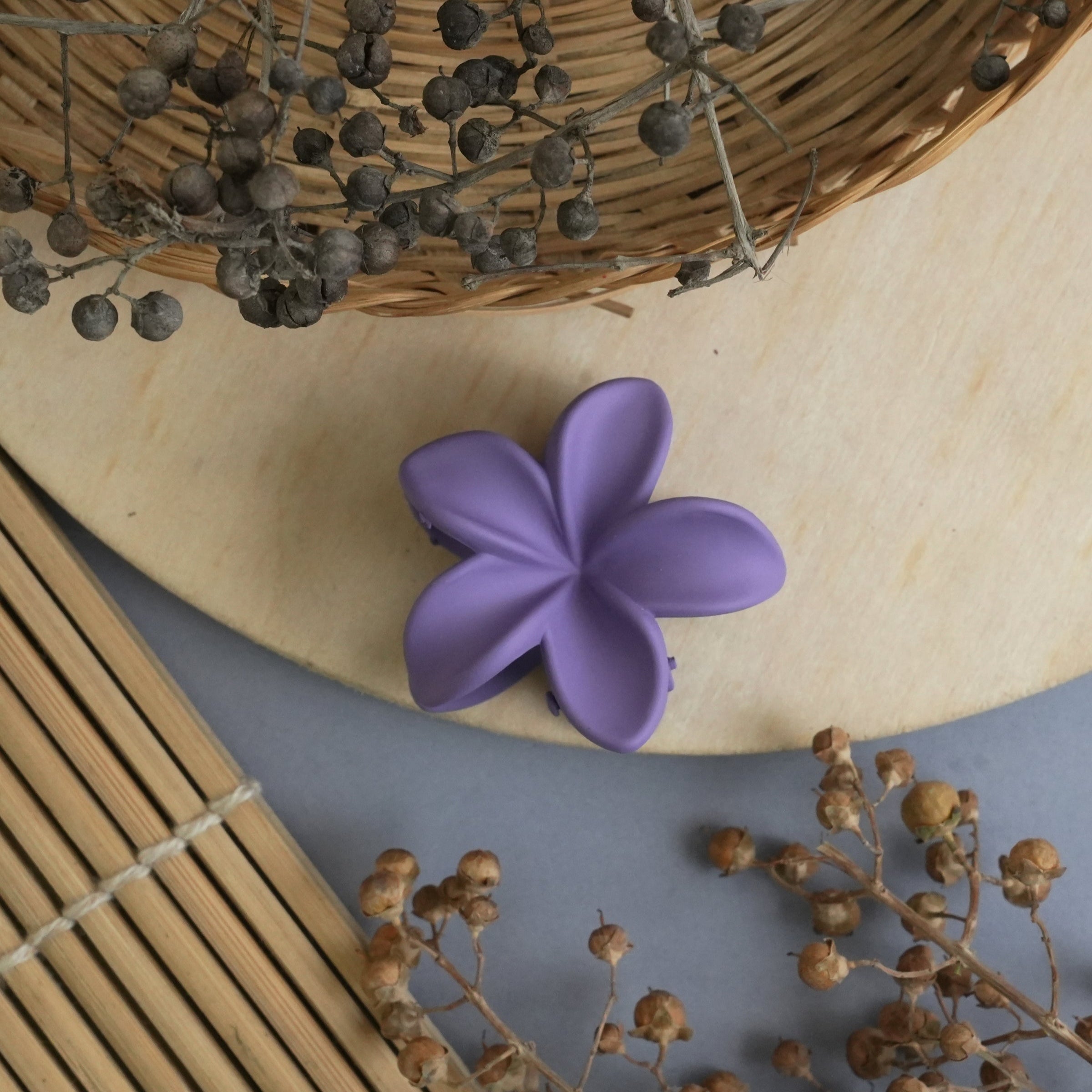 Blossom Matte Flower Hair Claw Clip