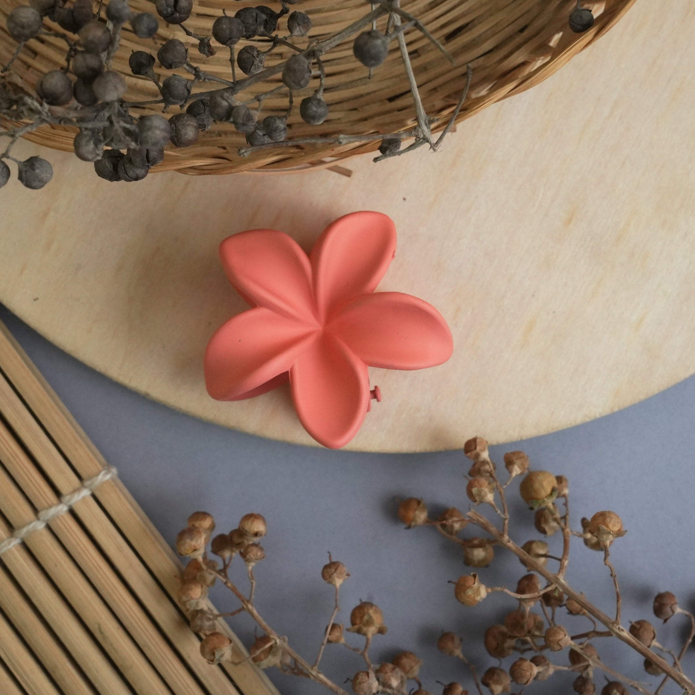 Blossom Matte Flower Hair Claw Clip