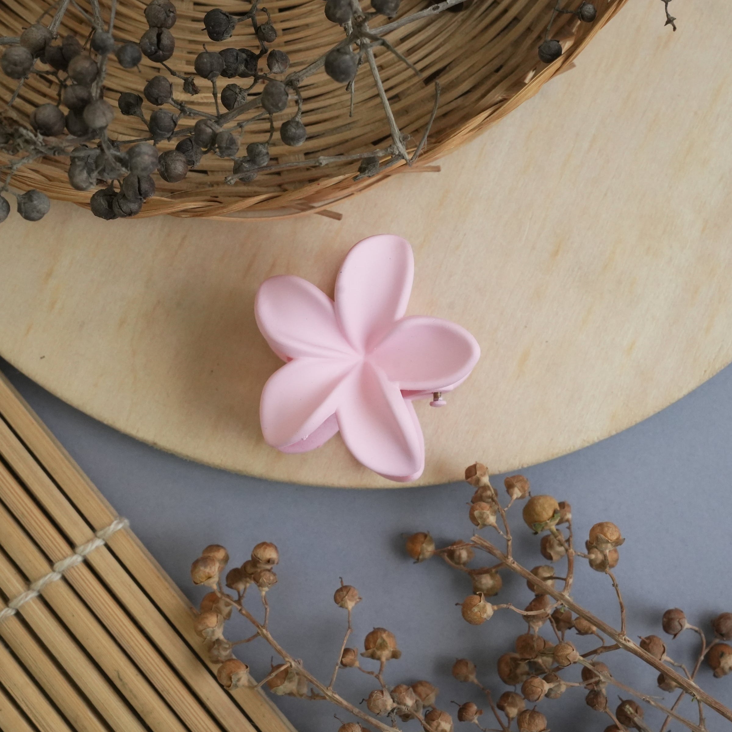 Blossom Matte Flower Hair Claw Clip