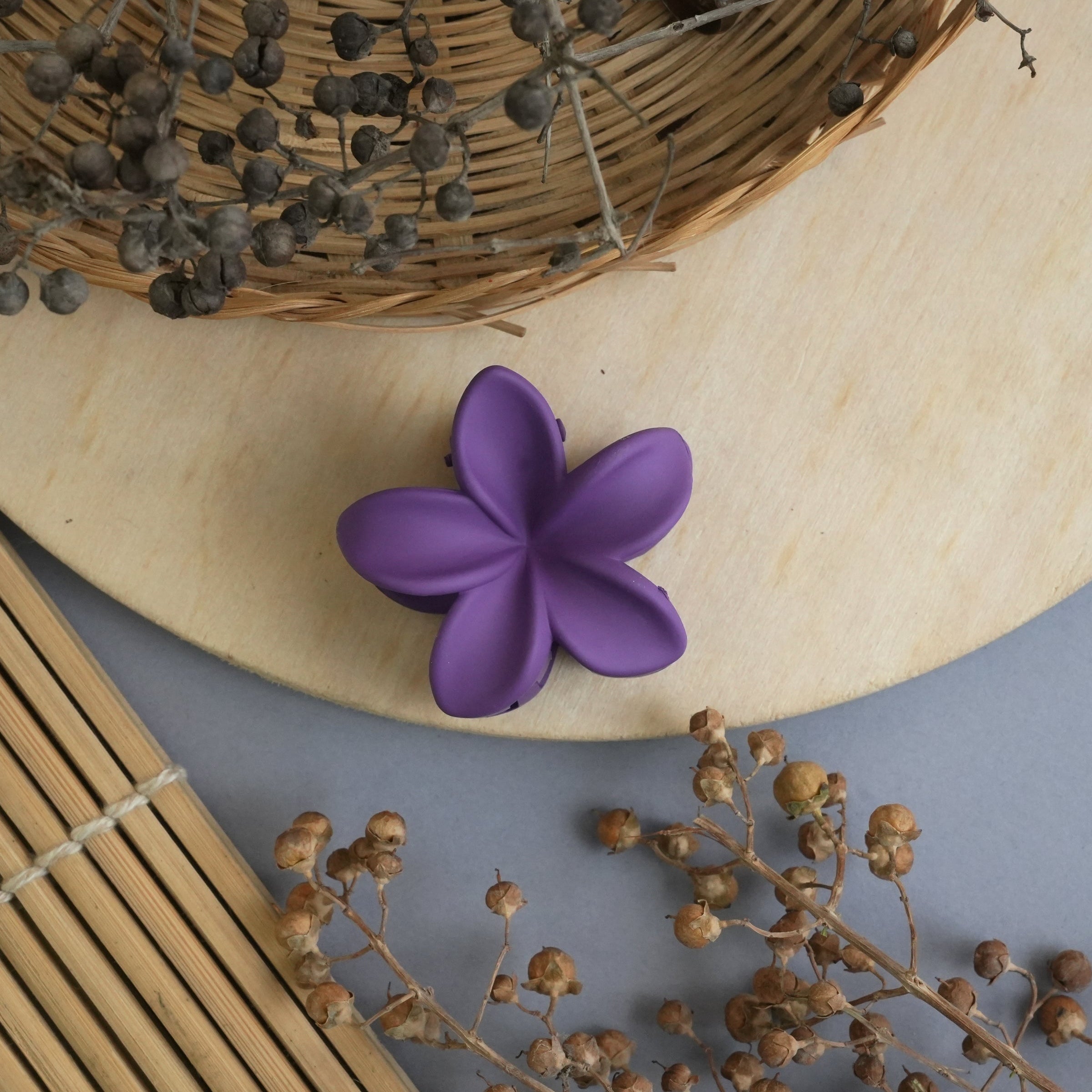 Blossom Matte Flower Hair Claw Clip