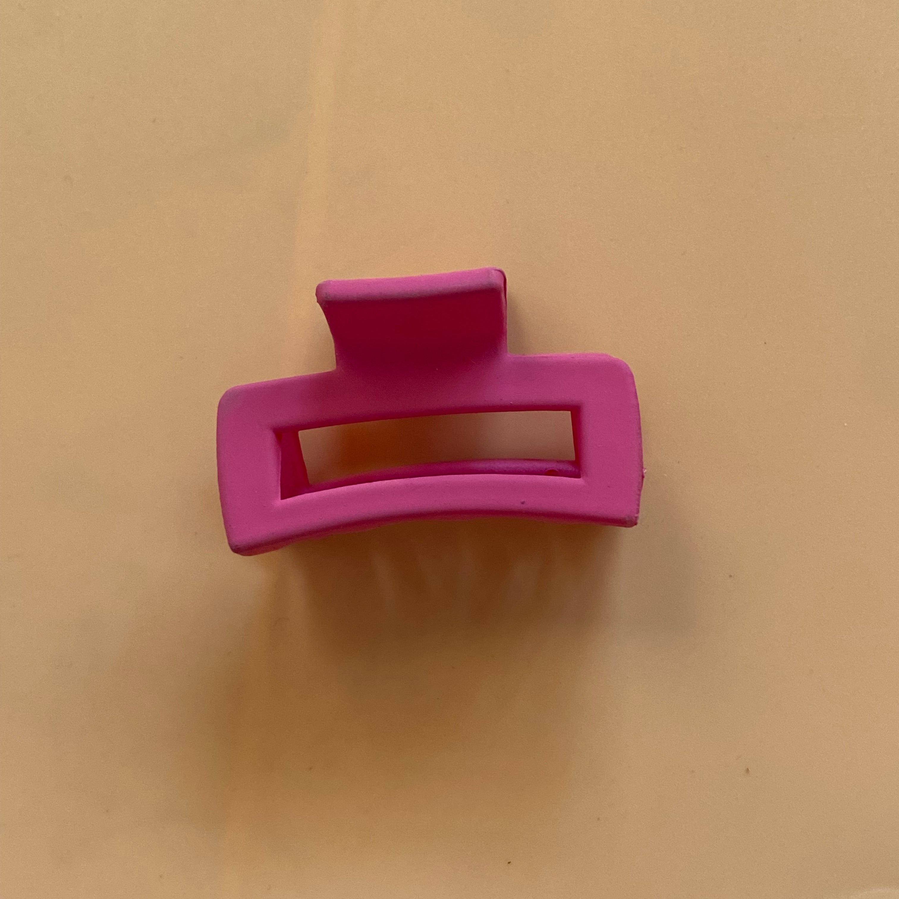 Compact Blue Hair Claw Clip (small)