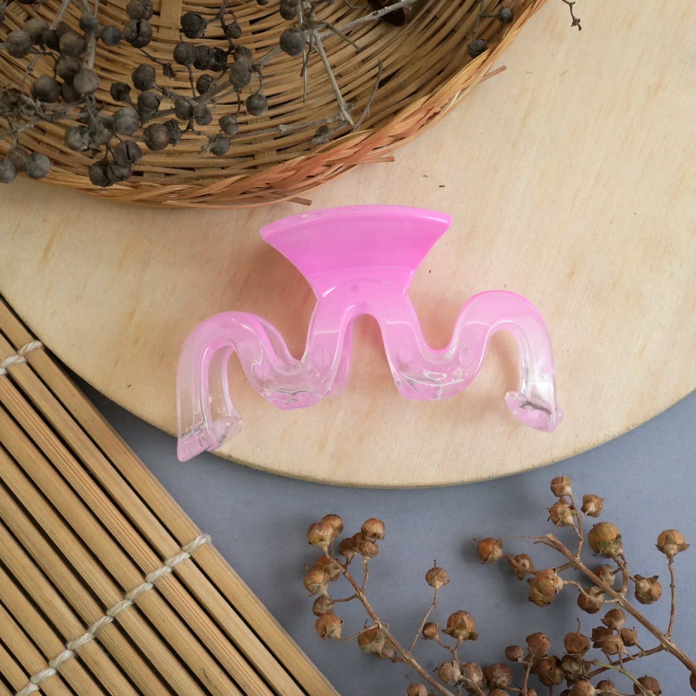 Wave Design Multicolor Hair Claw Clips
