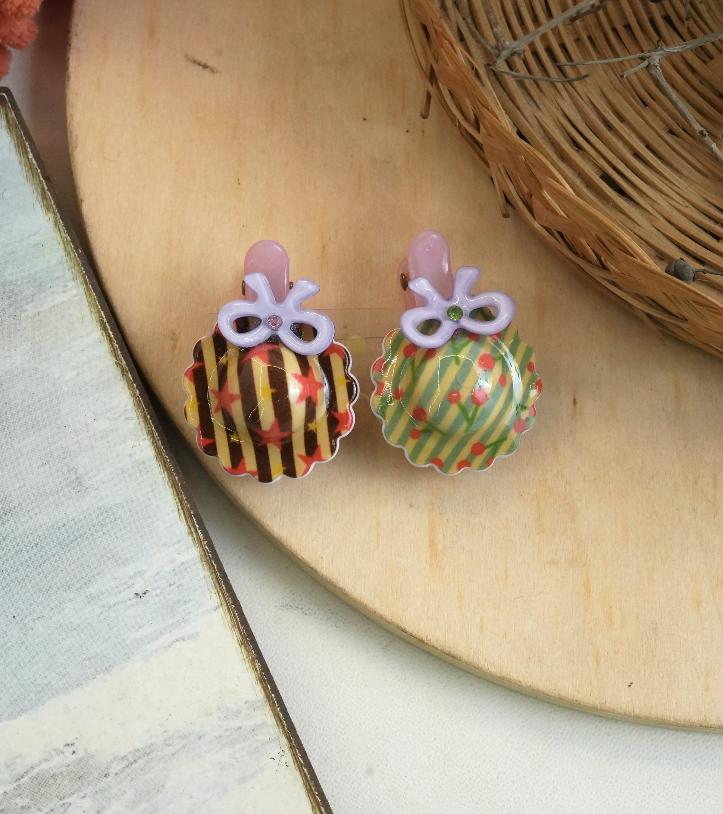 Adorable Bow and Patterned Hair Clips for Kids