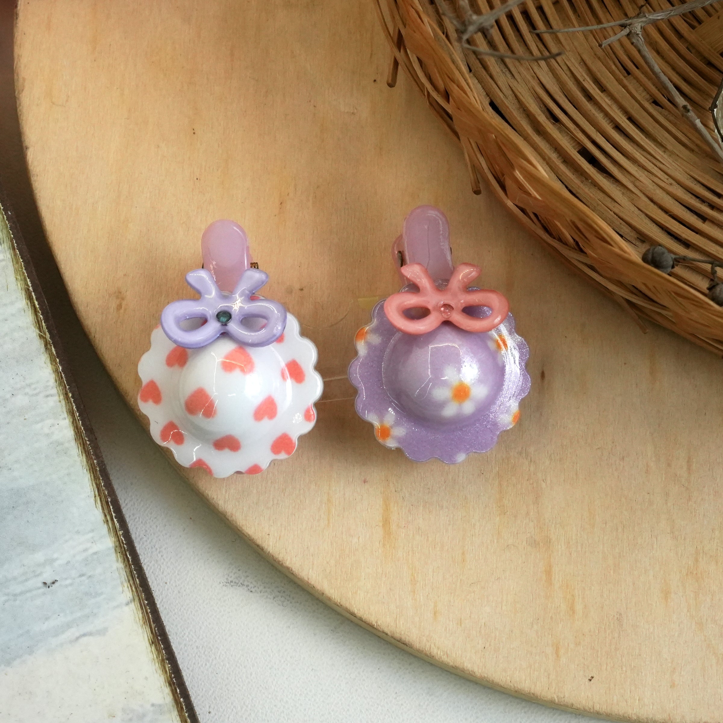 Adorable Bow and Patterned Hair Clips for Kids