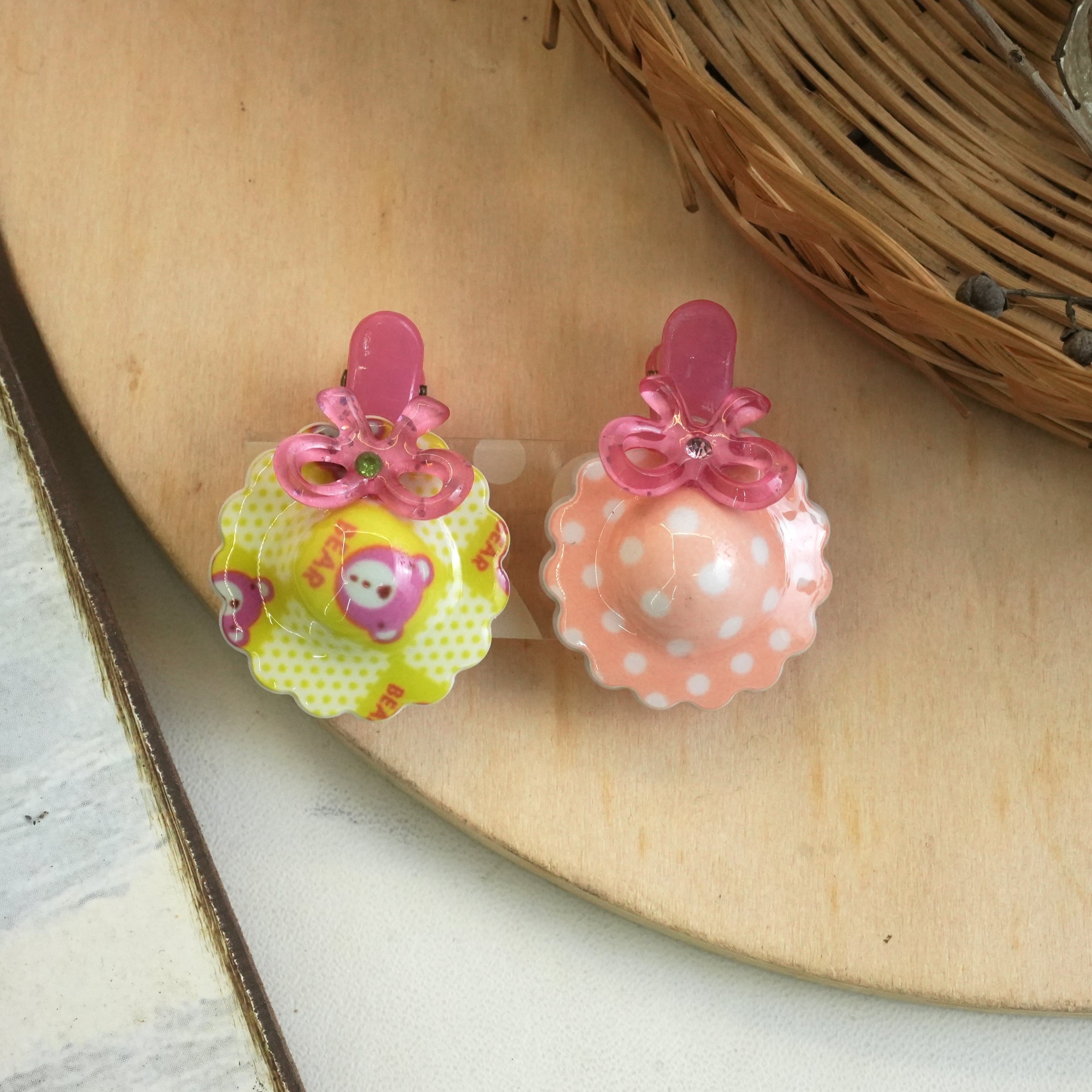 Adorable Bow and Patterned Hair Clips for Kids