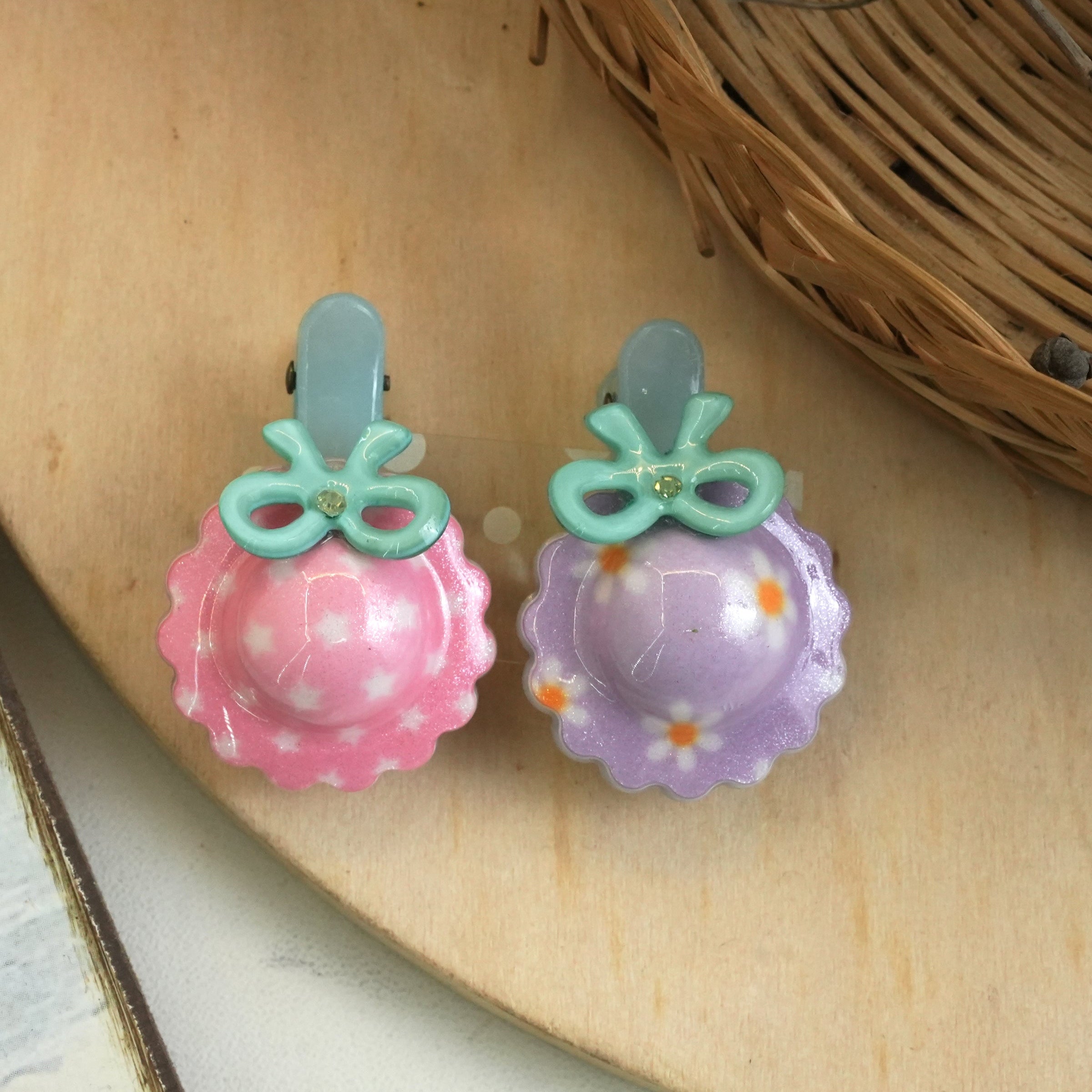 Adorable Bow and Patterned Hair Clips for Kids