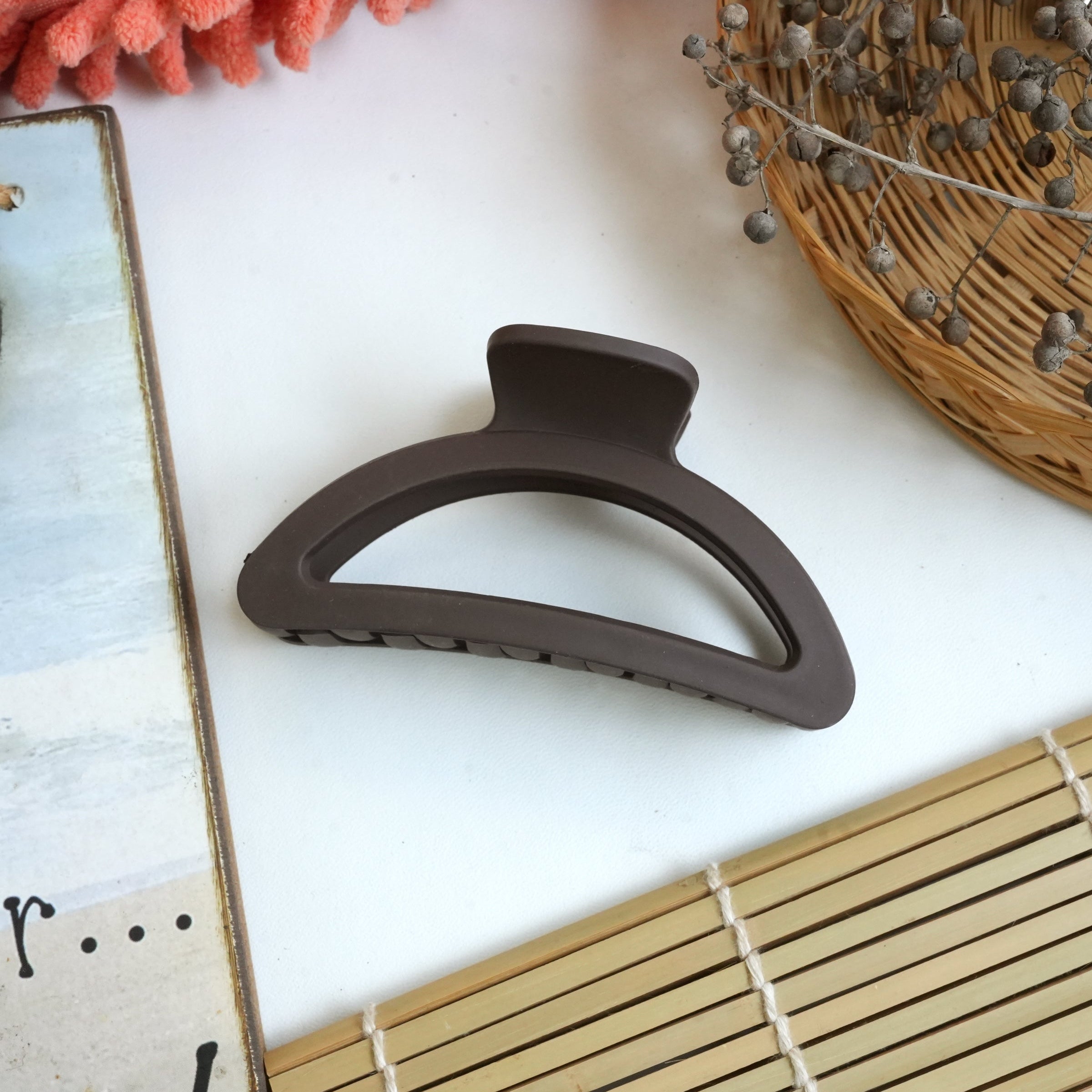 Multicolor Matte Hair Claw Clips