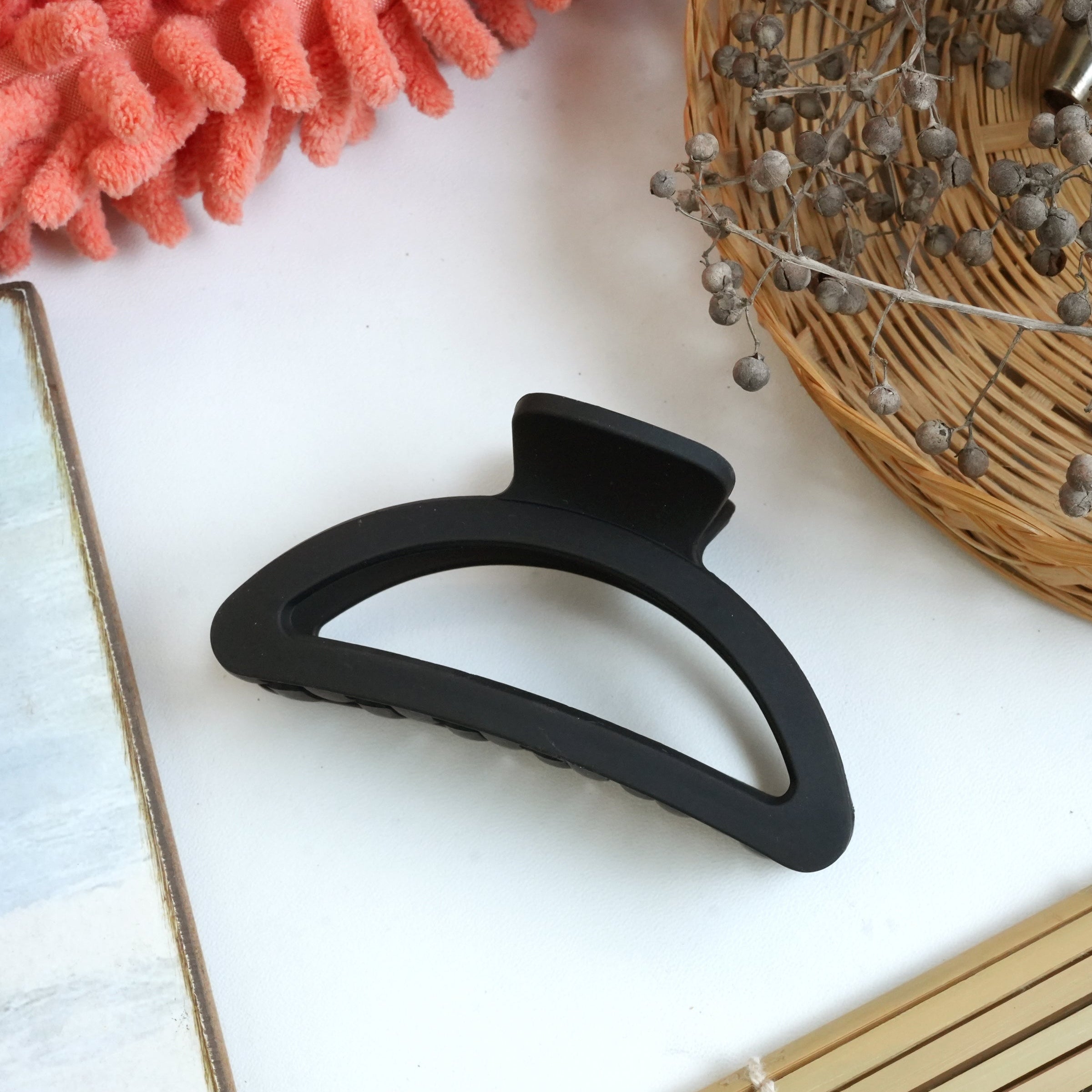 Multicolor Matte Hair Claw Clips