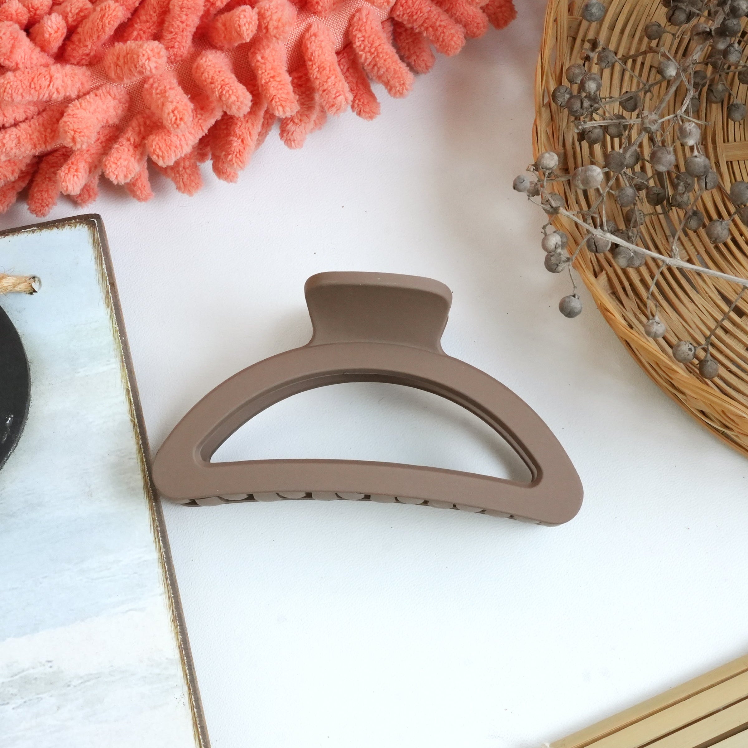 Multicolor Matte Hair Claw Clips