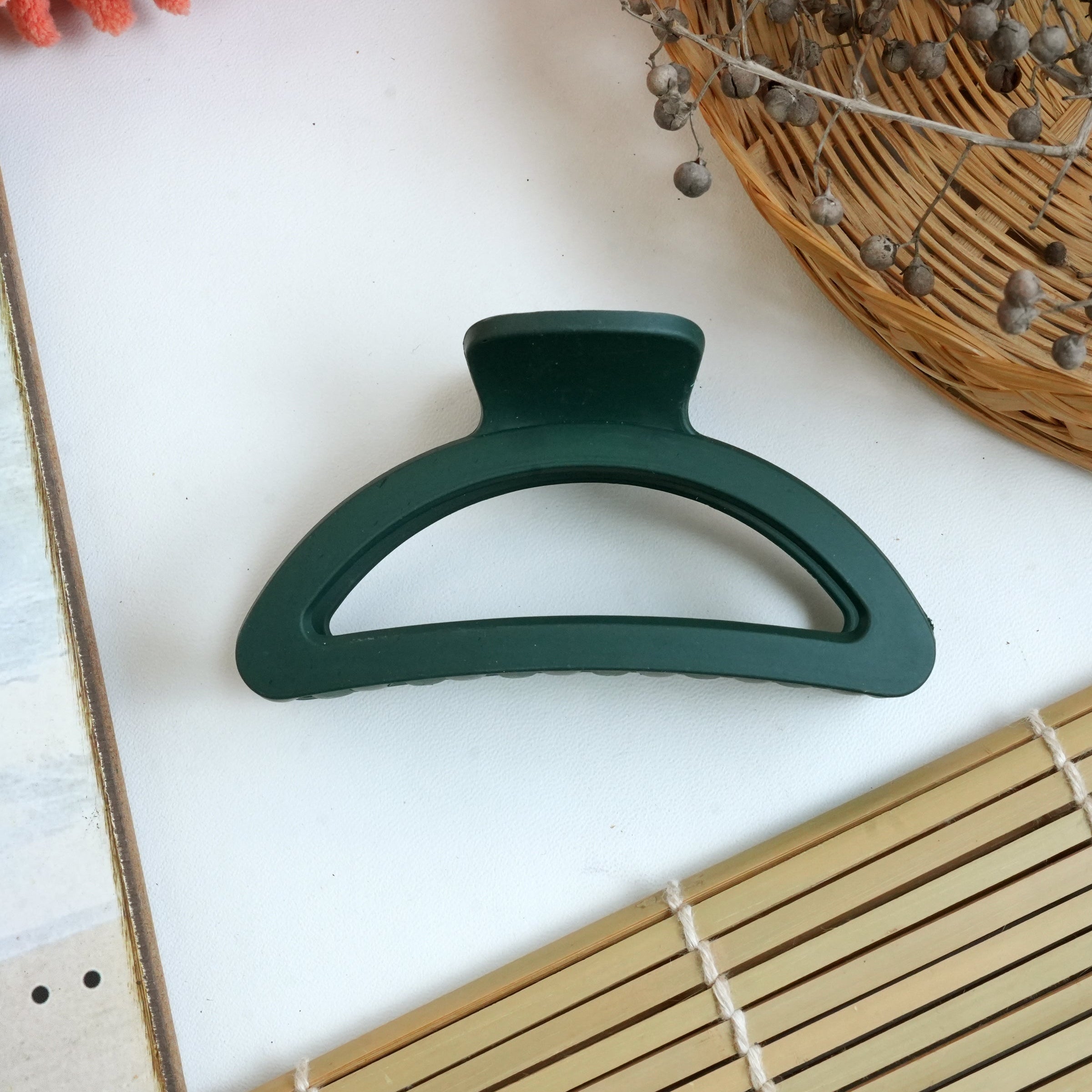 Multicolor Matte Hair Claw Clips